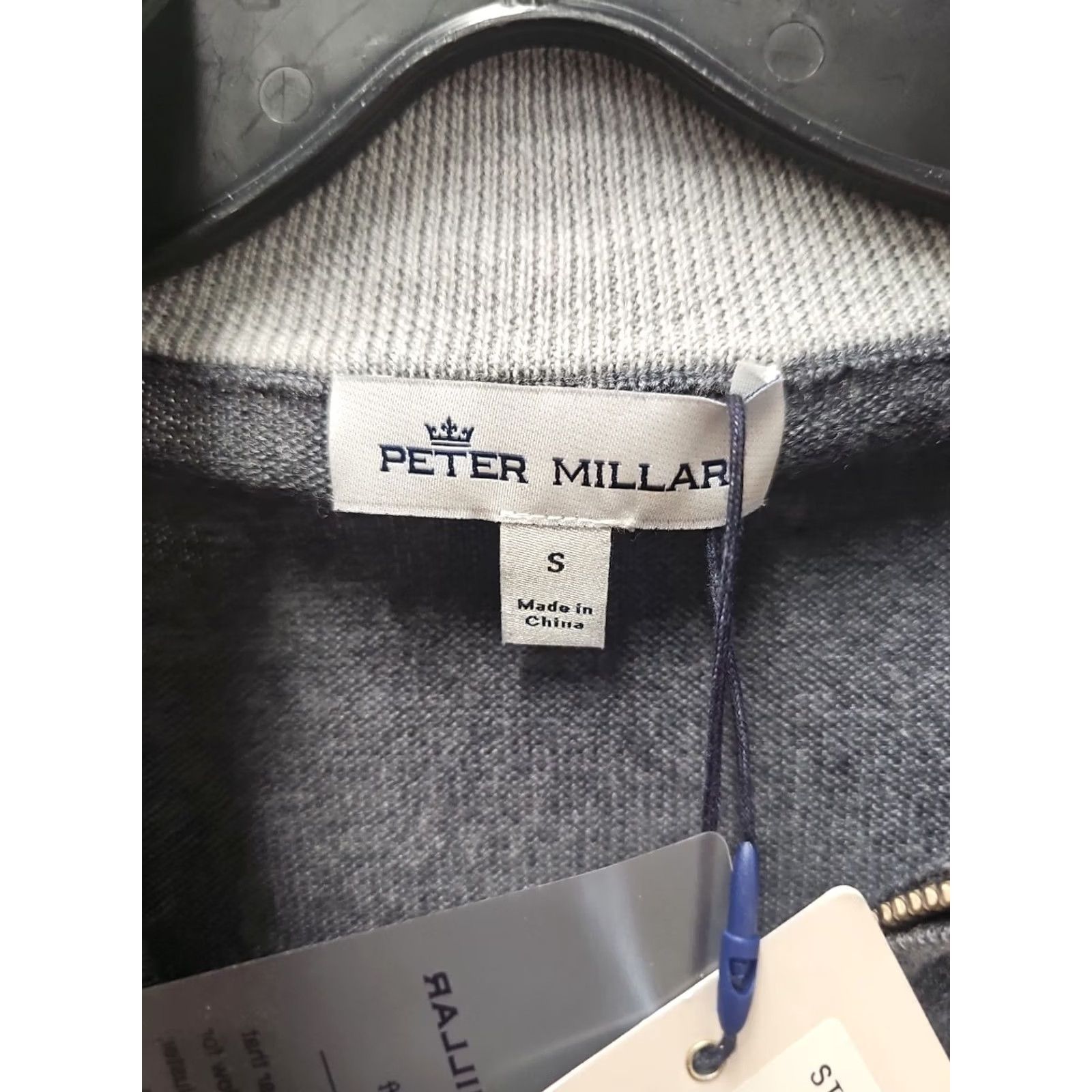 Peter Millar Peter Millar Crown Soft Sweater Mens S Merino Wool Blend Gray Crew Neck Pullover Knit Lightweight Classic Golf Active Fall Spring Summer Size US S / EU 44-46 / 1 - 4 Thumbnail