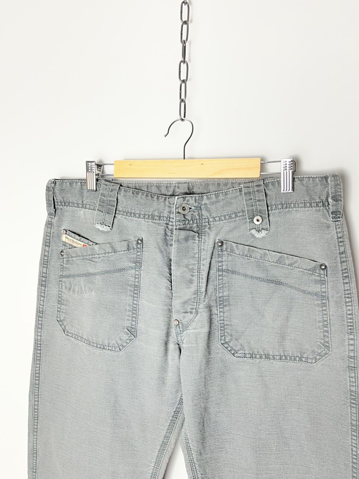 Diesel RARE Vintage 2000’s Diesel Cotton-Linen Jeans Size US 33 - 4 Thumbnail