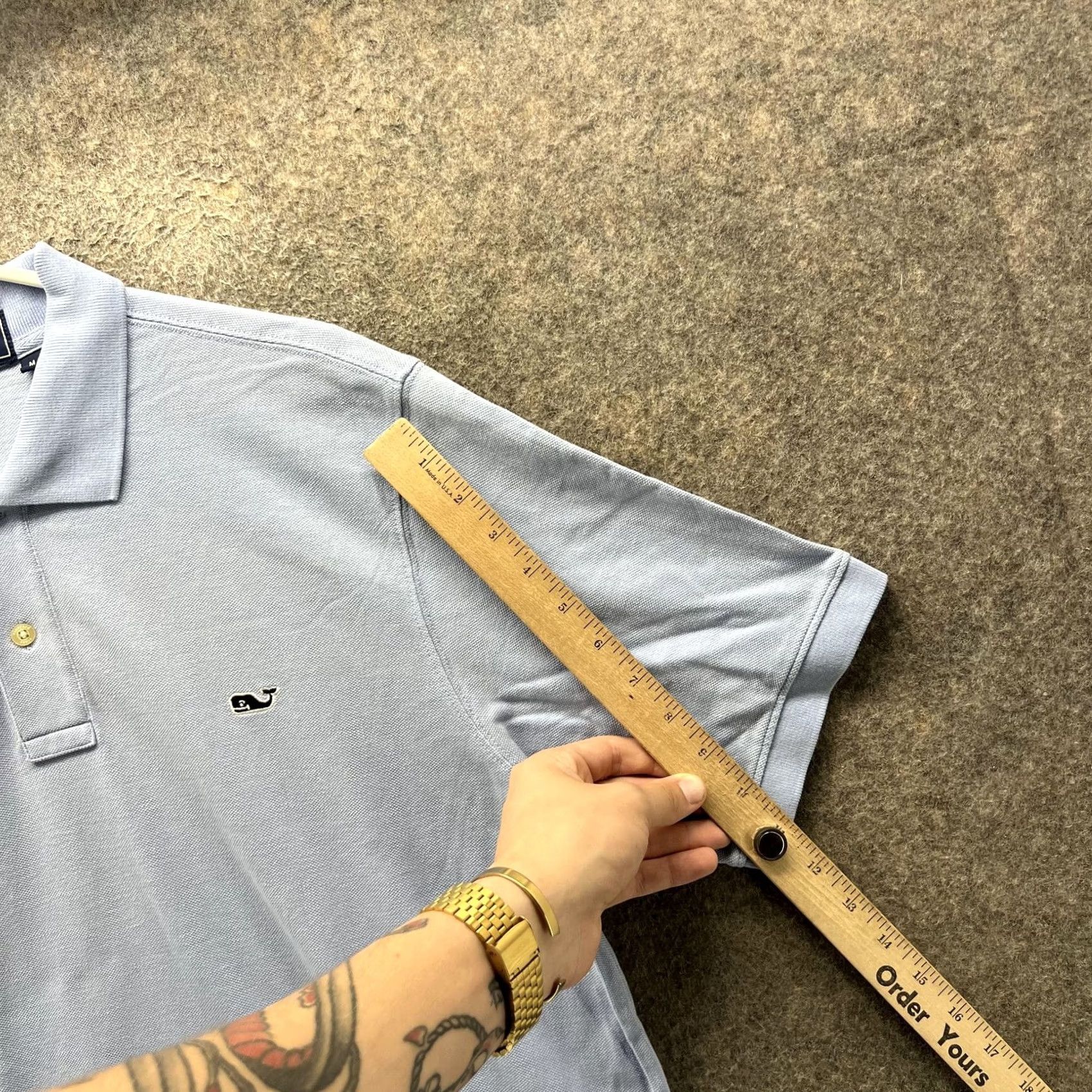 Vineyard Vines Vineyard Vines Polo Shirt Mens M Blue Cotton Pique Whale Logo Casual Golf Shirt Size US M / EU 48-50 / 2 - 5 Thumbnail
