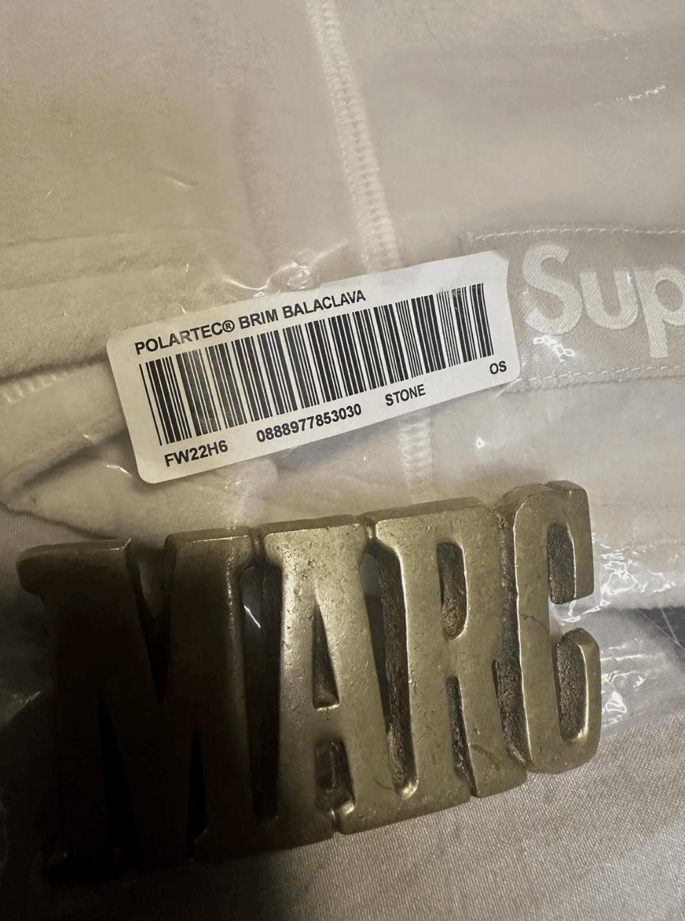 Supreme NWT Supreme Polartec Brim Balaclava - Stone Size ONE SIZE - 4 Thumbnail