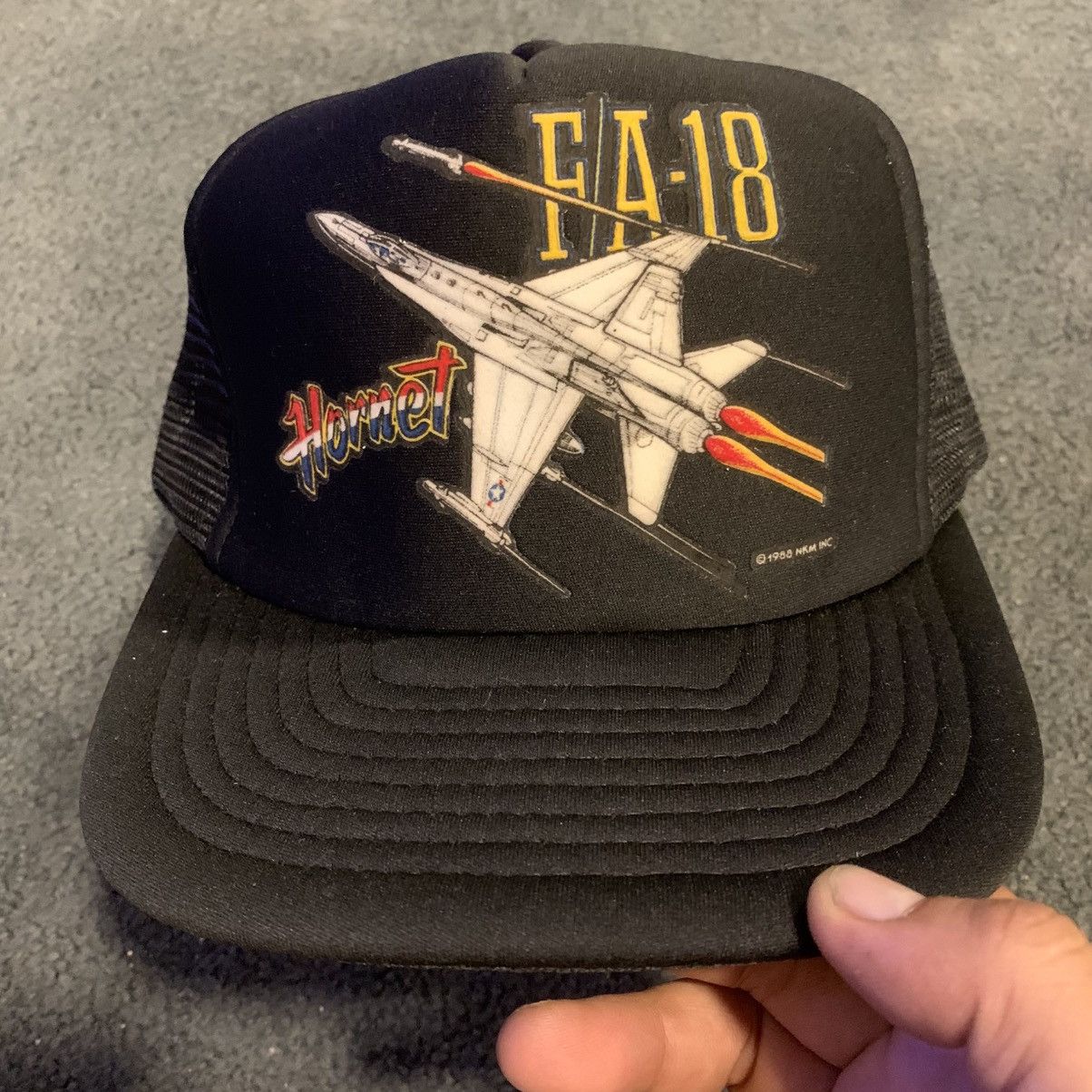 Other VINTAGE MCDONNELL DOUGLAS 1988 FA-18 HORNET TRUCKER CAP Size ONE SIZE - 1 Thumbnail