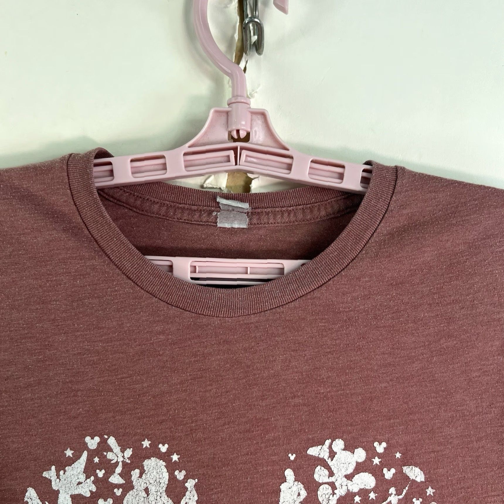Disney Disney Mickey Mouse T-Shirt Adult S Mauve Short Sleeve Womens Size S / US 4 / IT 40 - 3 Thumbnail