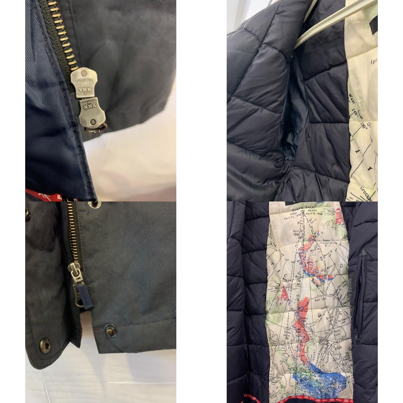 Barbour Barbour Jacket Women’s Navy Belted FibreDown Waxed Cotton Quilted 6 Size M / US 6-8 / IT 42-44 - 8 Thumbnail