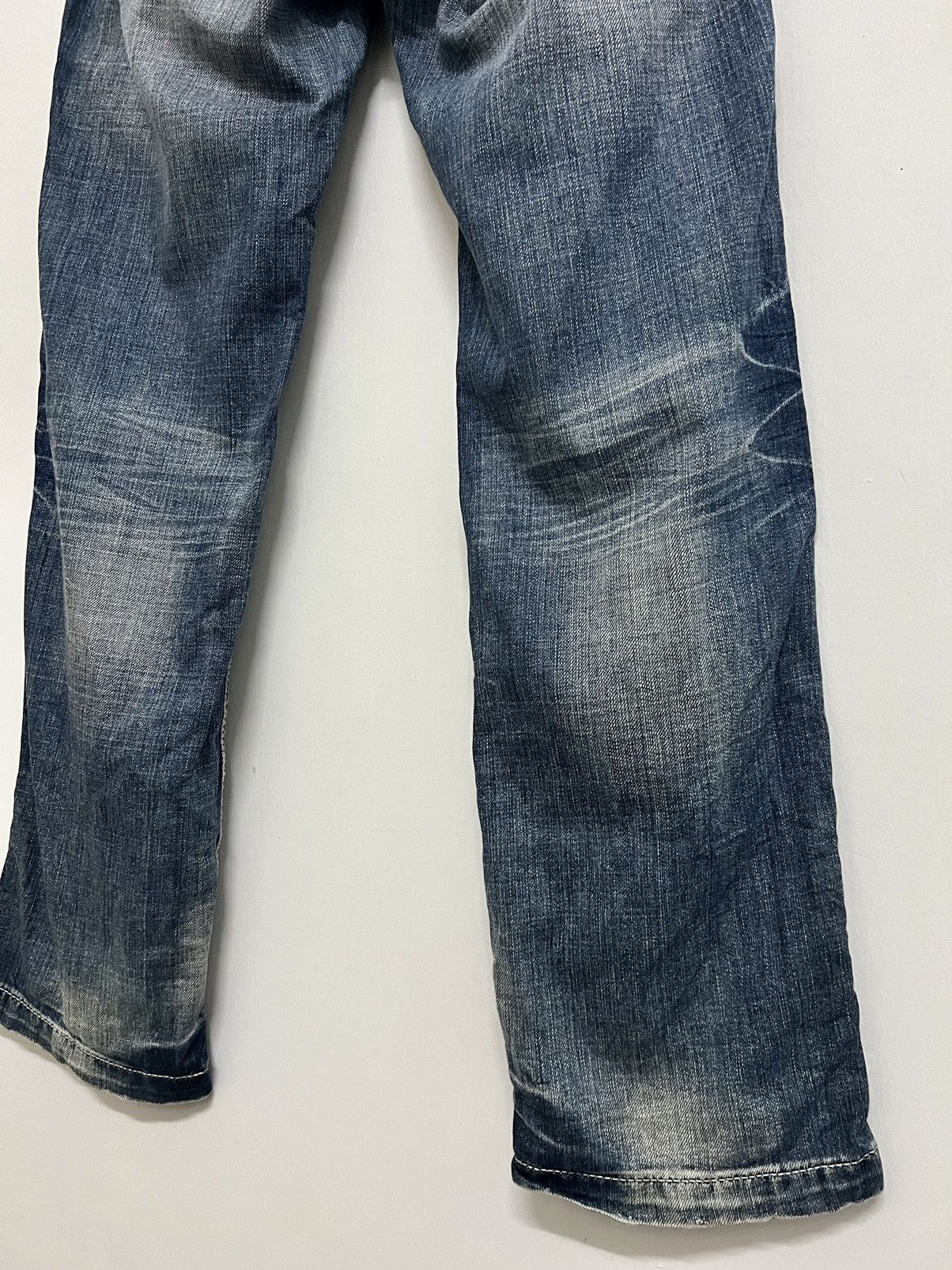 Japanese Brand FLASH REPORT JAPAN MUDWASH SMOKE FLARE JEANS Size US 33 - 15 Thumbnail