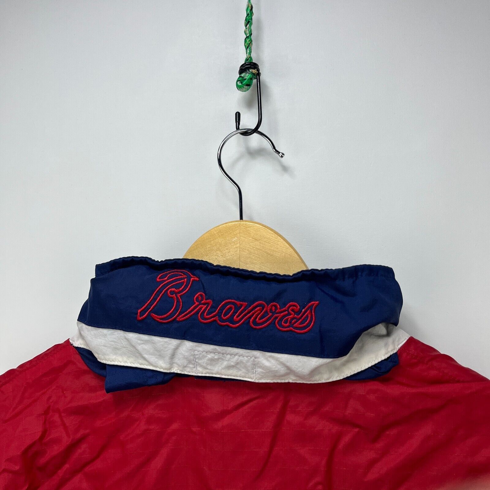 Starter × Vintage Vintage 90s Starter Atlanta Braves Windbreaker Jacket XL Size US XL / EU 56 / 4 - 9 Thumbnail