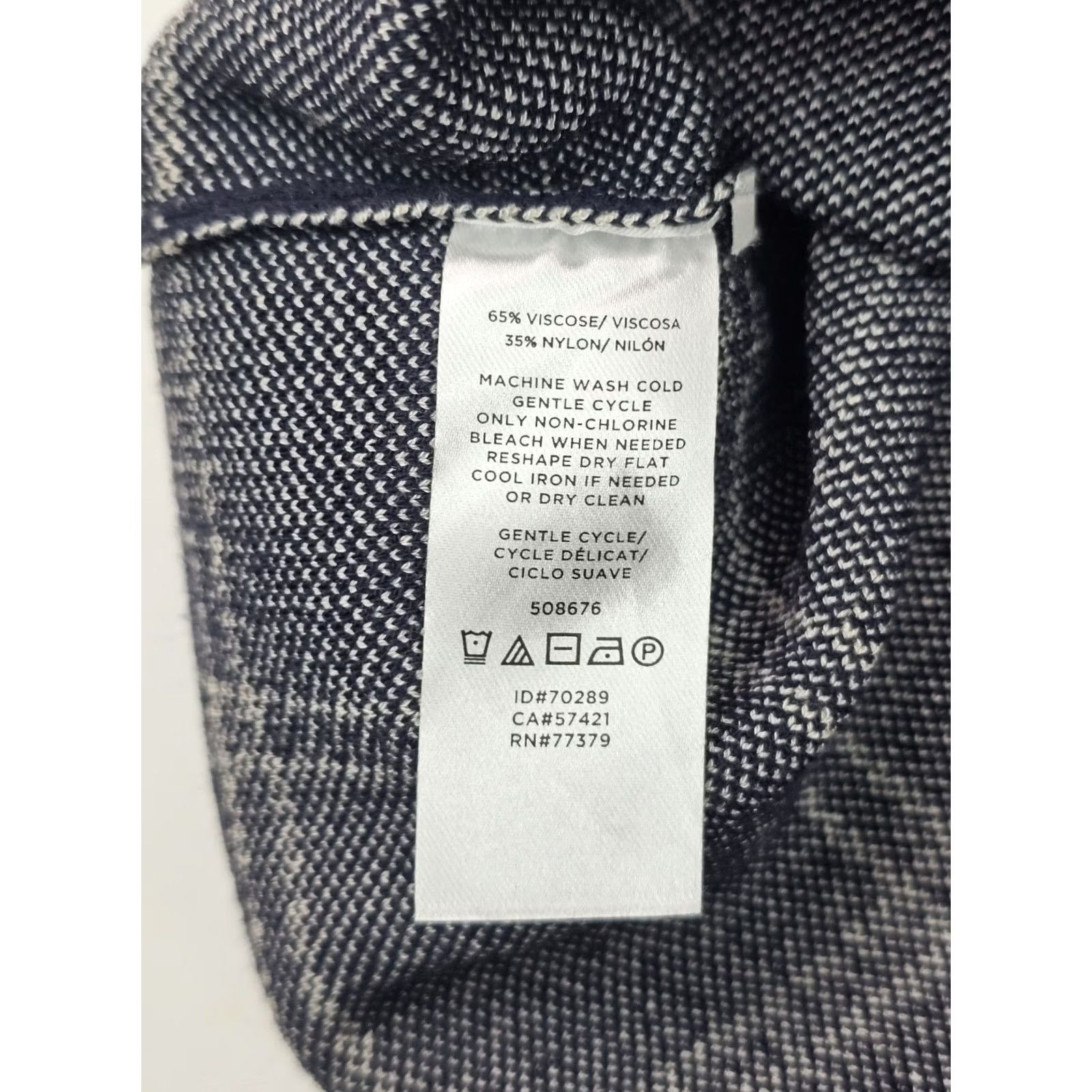 Ann Taylor Ann Taylor Ponte Mock Neck Sheath Midi Dress Navy Blue Windowpane Women Size S Size S / US 4 / IT 40 - 4 Thumbnail