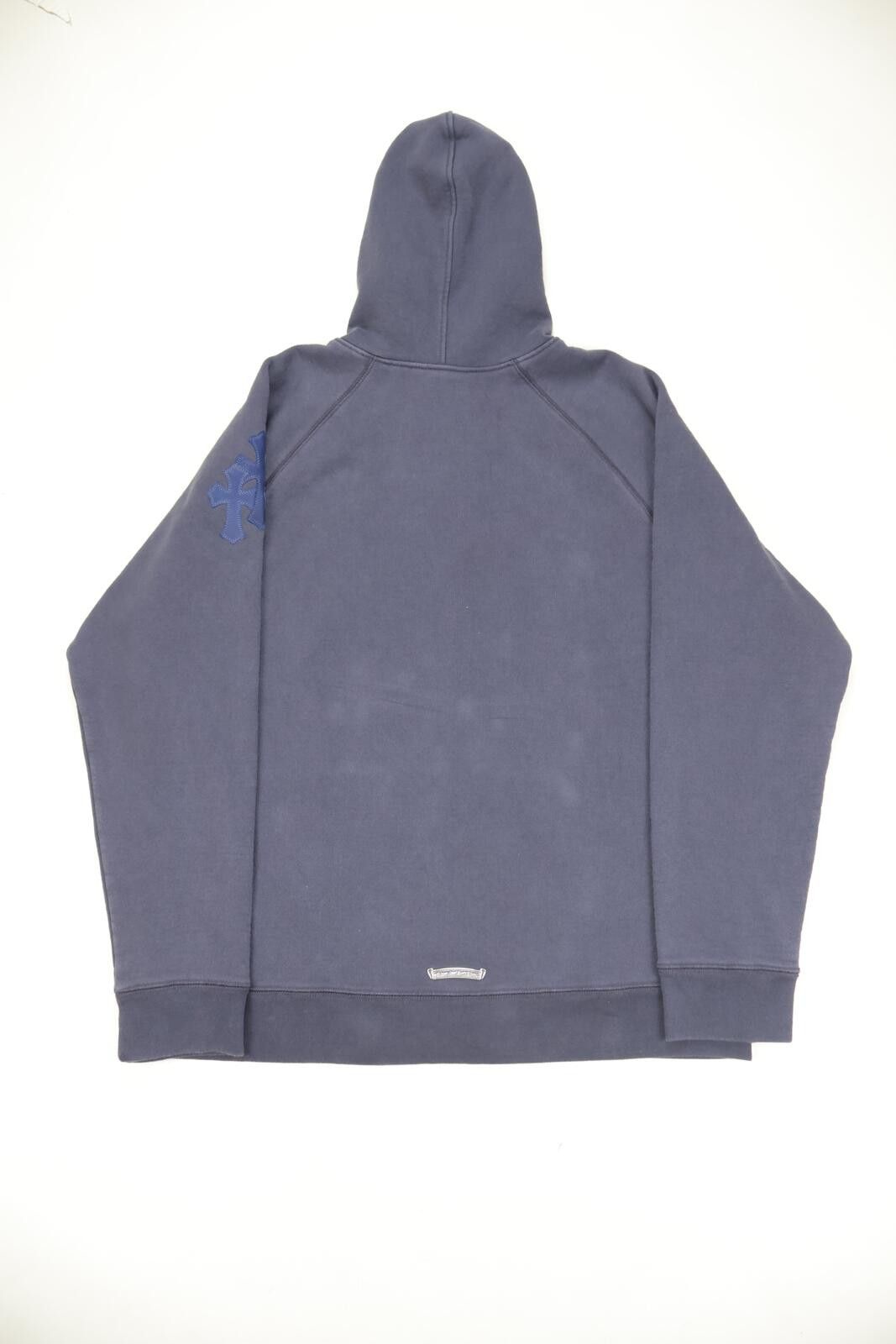 Chrome Hearts Paper Jam Metallic Blue Cross Patch Hoodie Size US XL / EU 56 / 4 - 2 Thumbnail