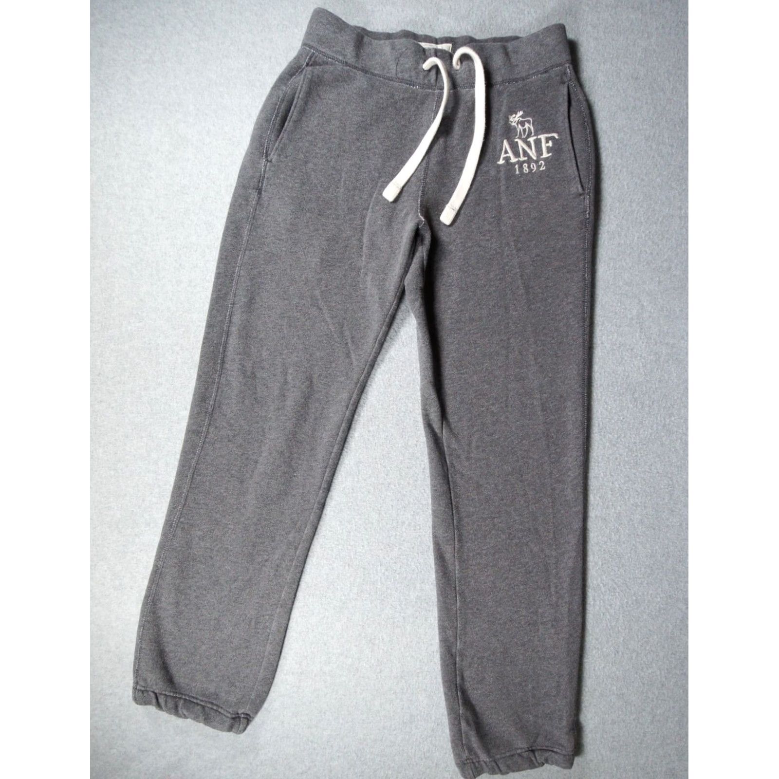 Abercrombie & Fitch Abercrombie & Fitch Sweatpants Mens XS Gray Fleece Lounge Casual Adult XSmall Size US 27 - 2 Thumbnail