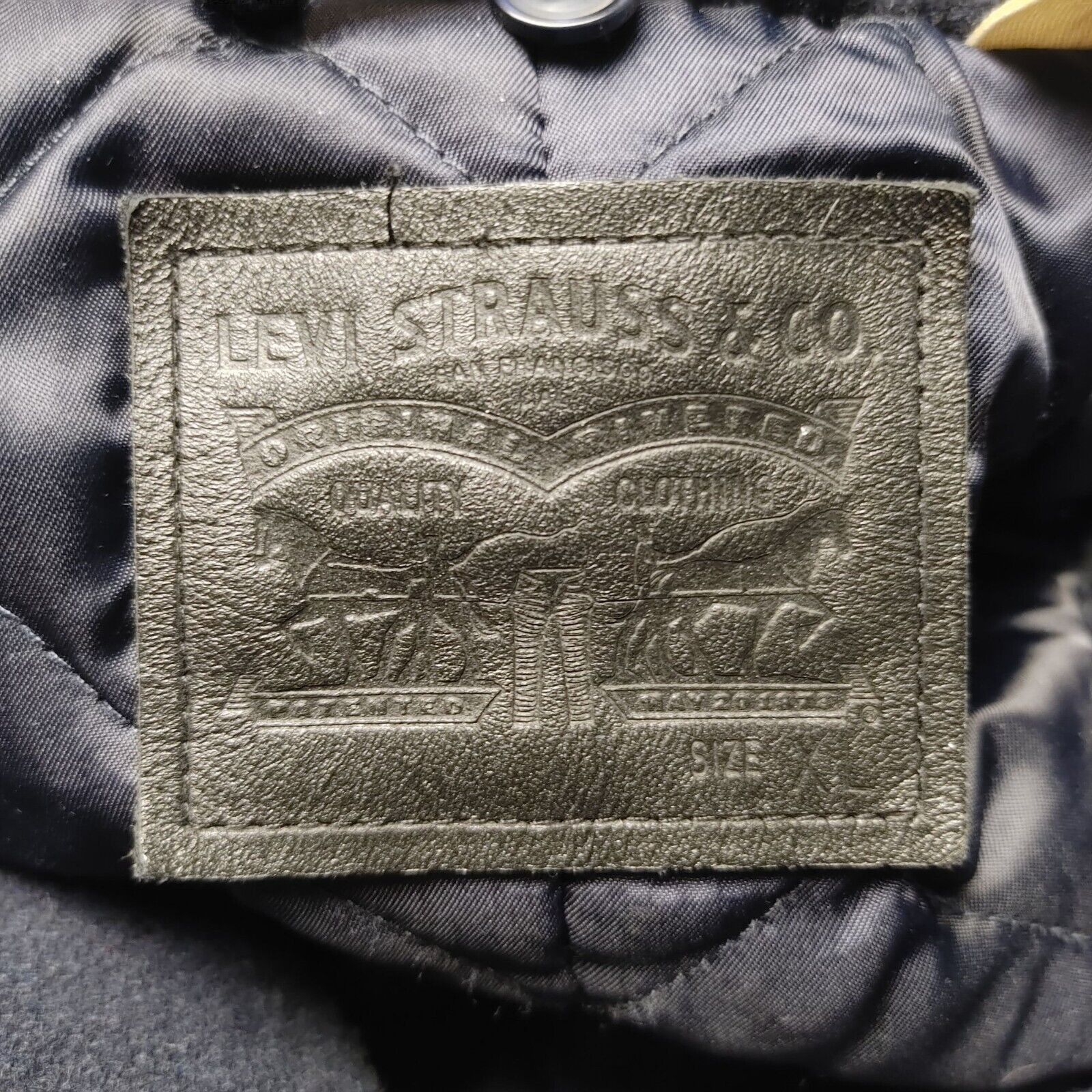 Other Levi Strauss & Co. Women's Gray Wool Button Down Collared Pe Size XL / US 12-14 / IT 48-50 - 3 Thumbnail