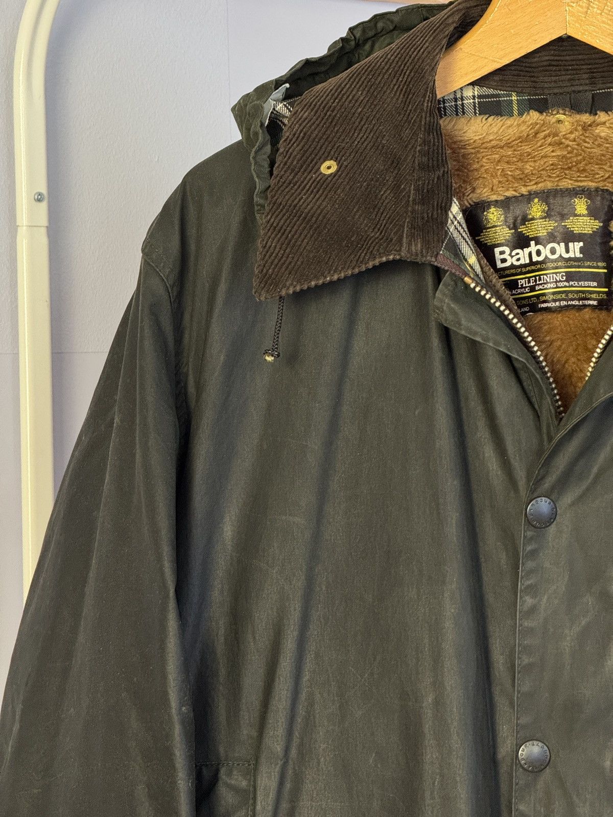 Barbour Vintage 90’s Barbour A200 Border Jacket Full Set Size US XL / EU 56 / 4 - 5 Thumbnail
