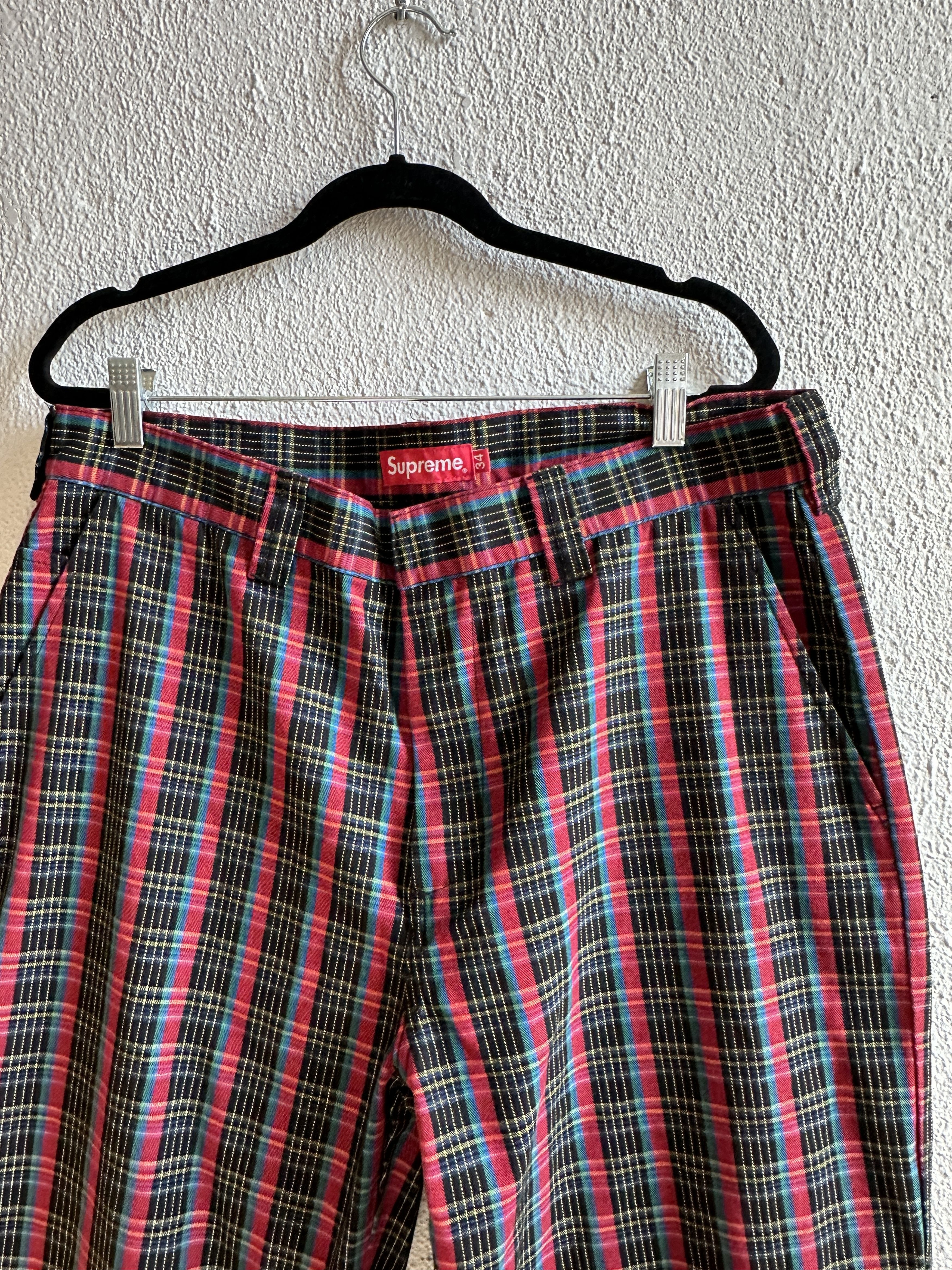 Supreme Supreme Check Work Pants Size US 35 - 2 Thumbnail
