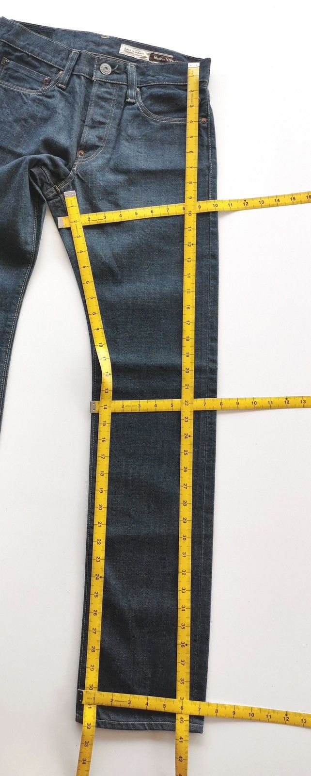 Japanese Brand Back Number Selvage Jeans (R1229224) Size US 28 / EU 44 - 12 Thumbnail
