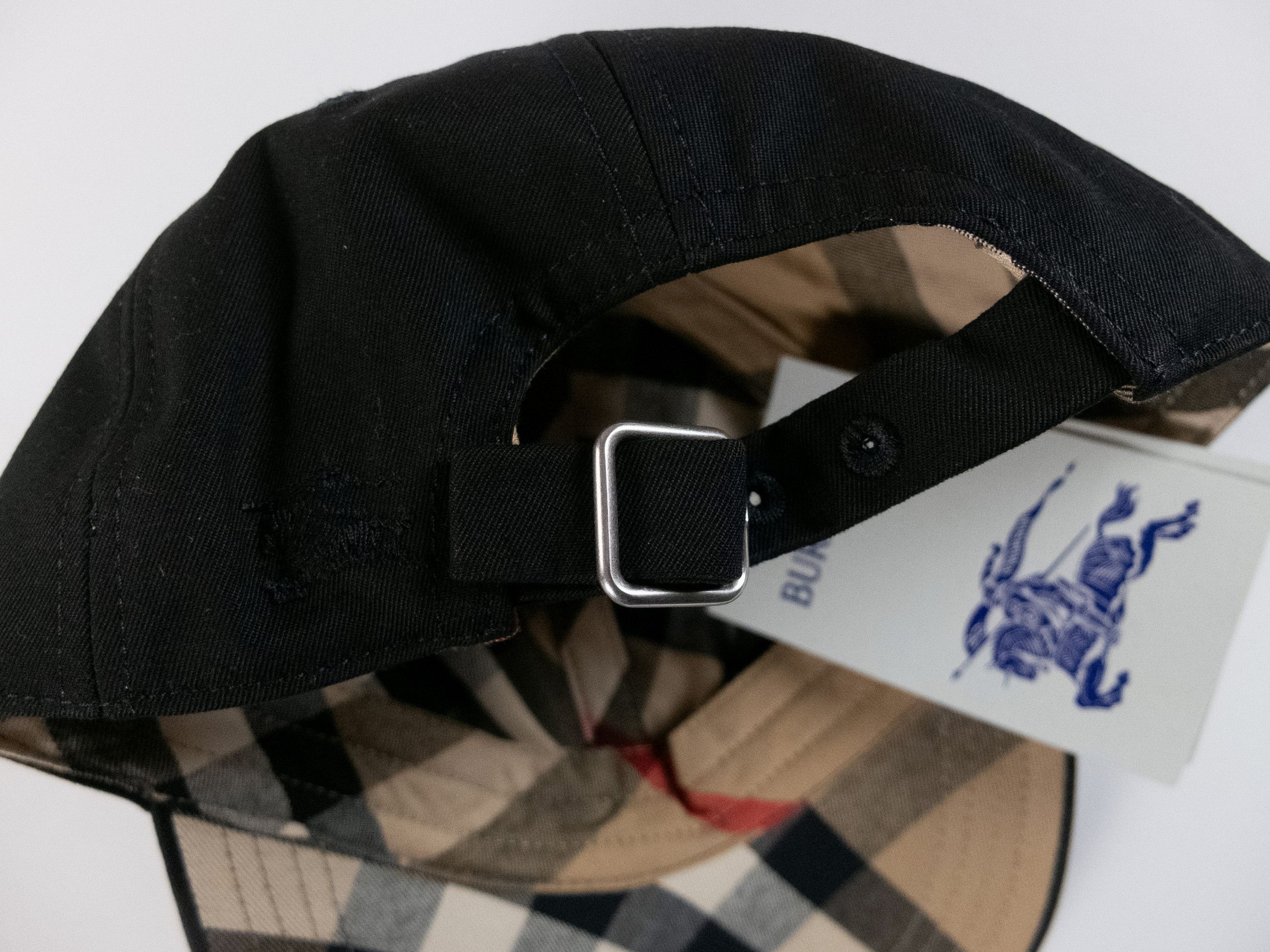 Burberry BURBERRY black baseball cap w IP check details Medium Size ONE SIZE - 8 Thumbnail