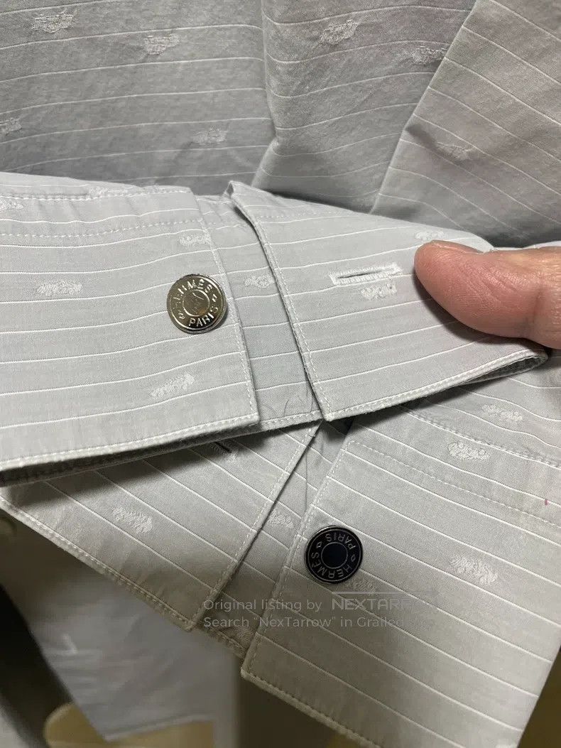 Hermes Hermes size 41 Cotton long-sleeve shirt Size US L / EU 52-54 / 3 - 7 Thumbnail