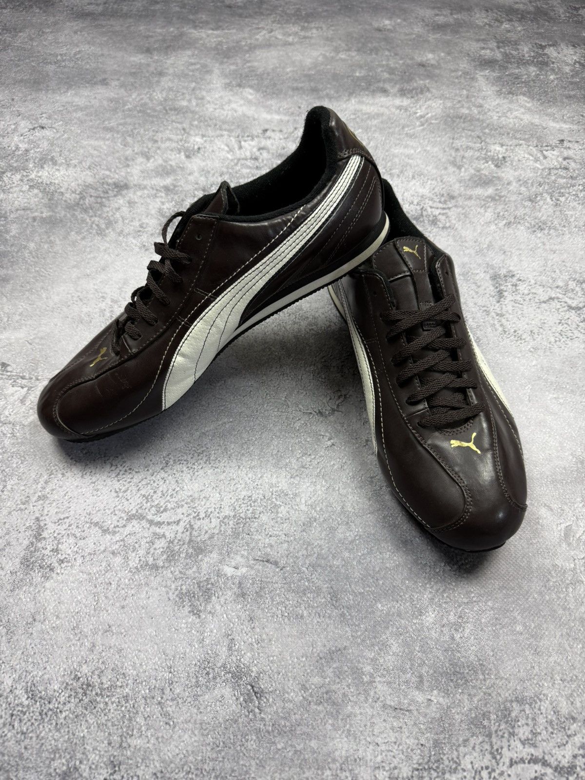 Vintage Puma Speedcat Leather Brown Sneakers Y2K Archive