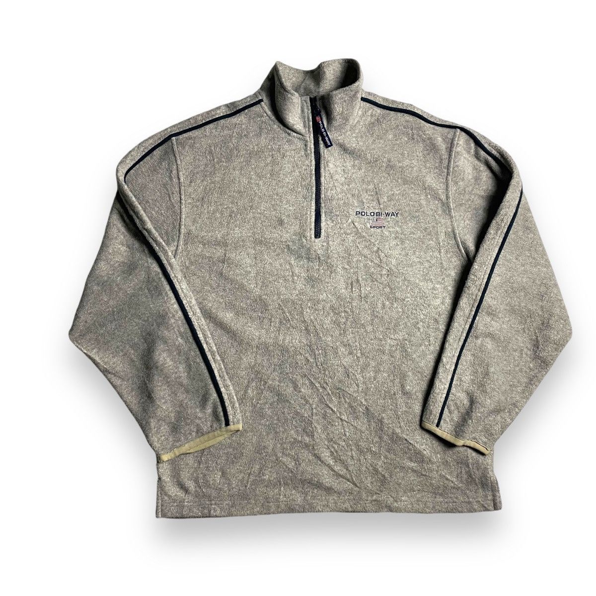 Polo Ralph Lauren 🇯🇵 VINTAGE POLO BI WAY SPORT FLEECE JACKET Size US L / EU 52-54 / 3 - 2 Thumbnail