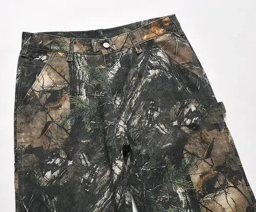 Japanese Brand × Vintage Y2K Streetwear Camouflage Straight Jean Size US 30 / EU 46 - 2 Thumbnail