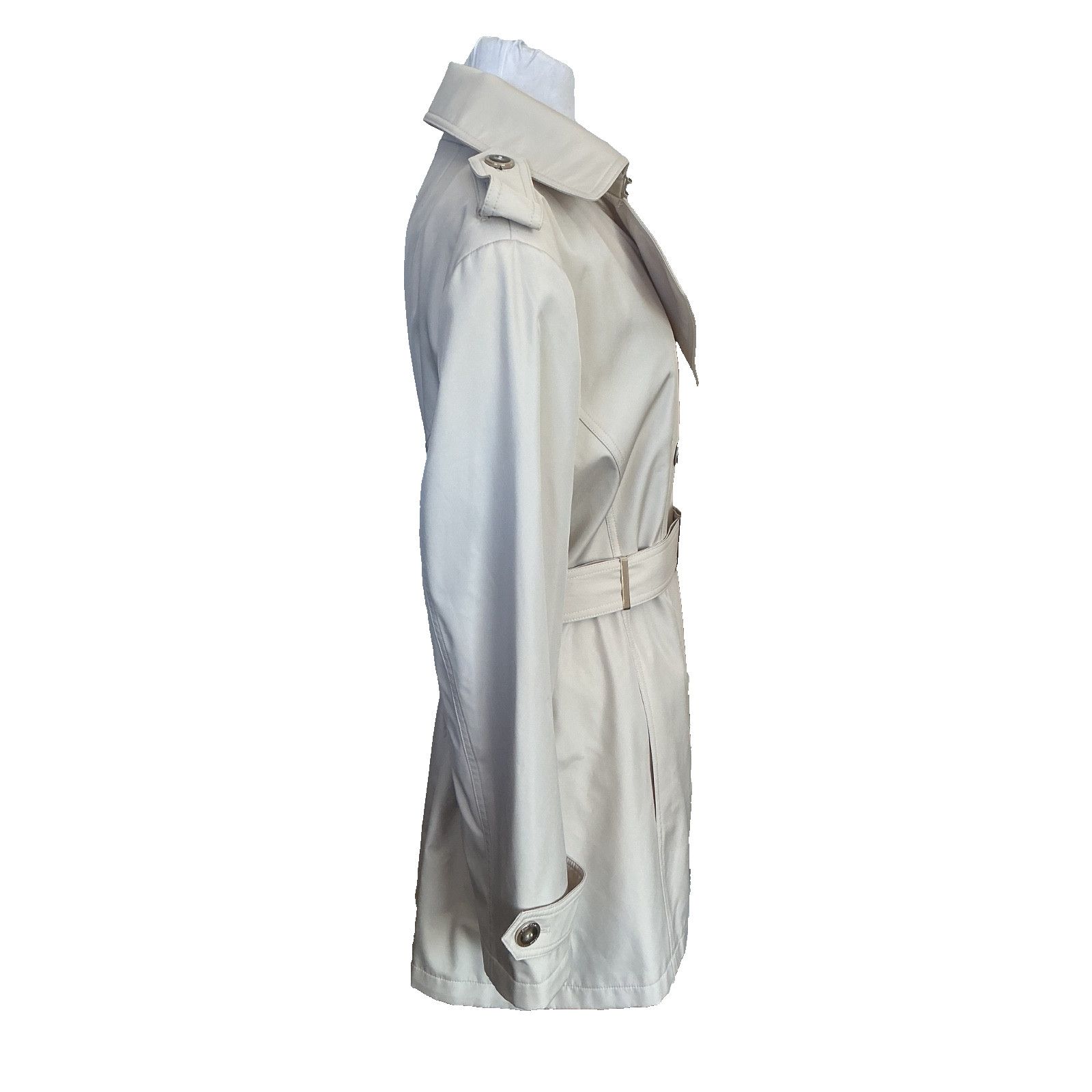Calvin Klein CALVIN KLEIN DOUBLE BREASTED BELTED BEIGE RAIN COAT - NEW Size XL / US 12-14 / IT 48-50 - 5 Thumbnail