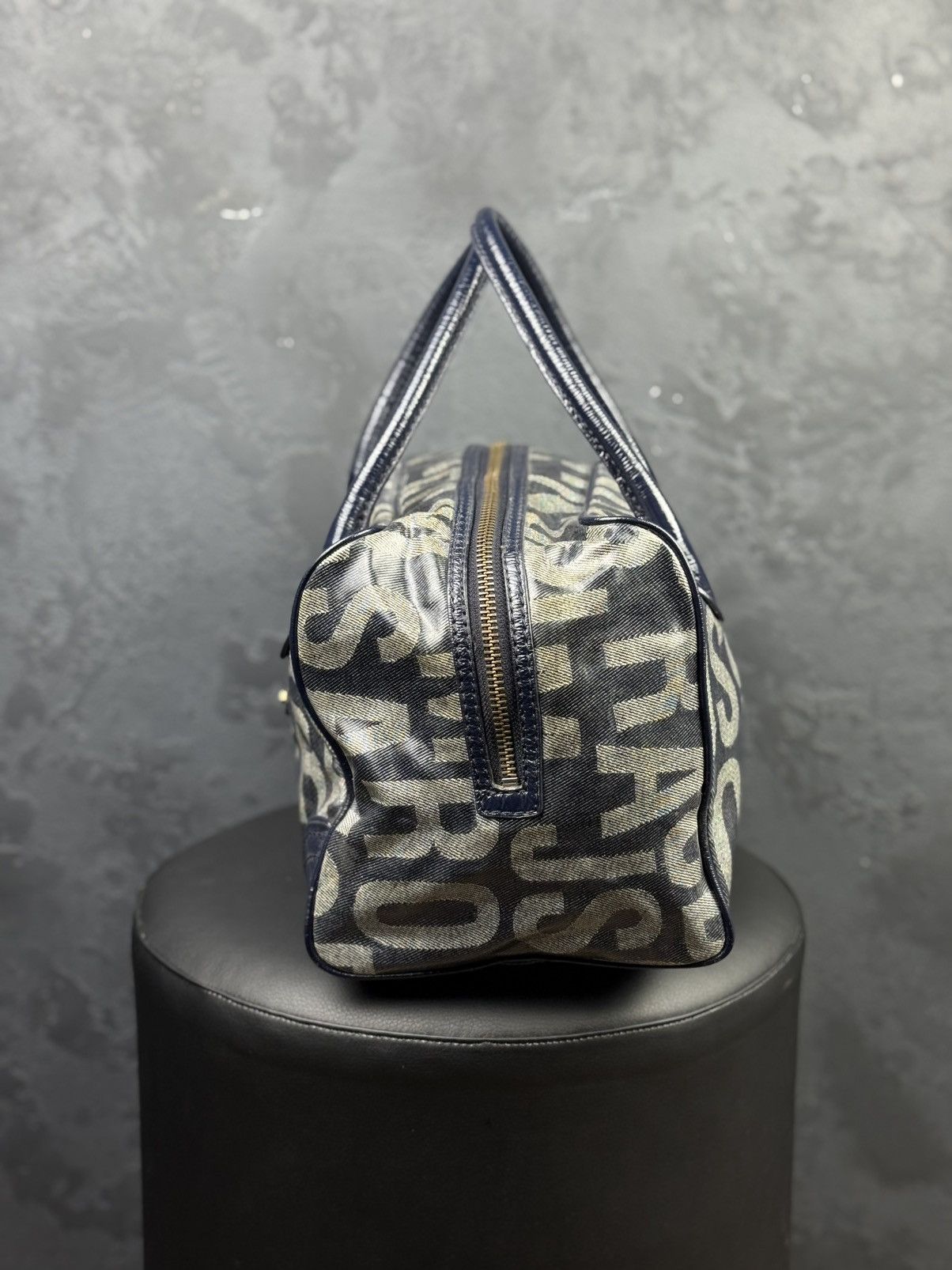 Marc by Marc Jacobs Marc by Marc Jacobs Blue Monogram Patent Leather Bag Size ONE SIZE - 7 Thumbnail