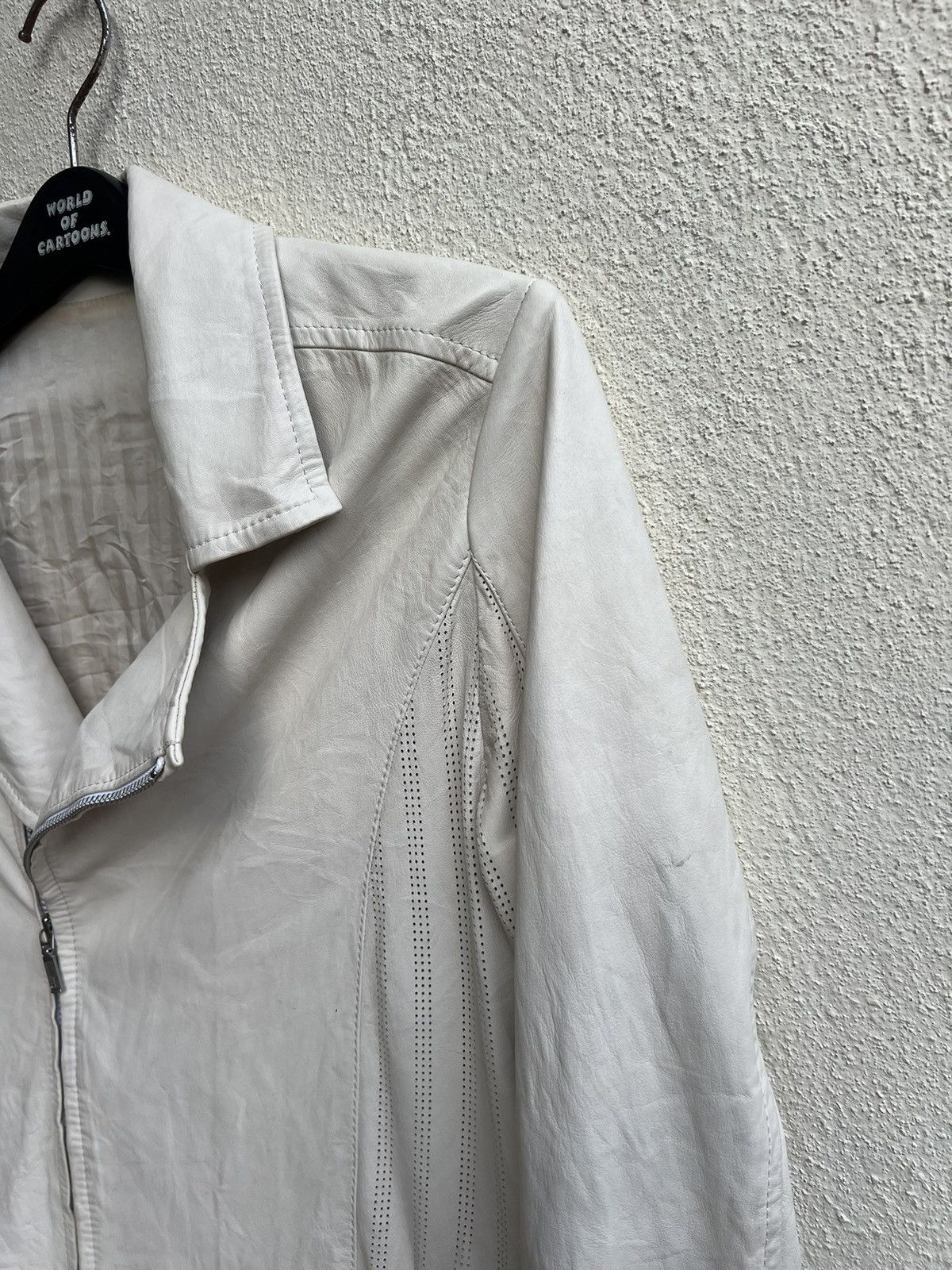 ABAHOUSE Abahouse Japan Patina White Sheep Napa Leather Jacket Size US S / EU 44-46 / 1 - 8 Thumbnail