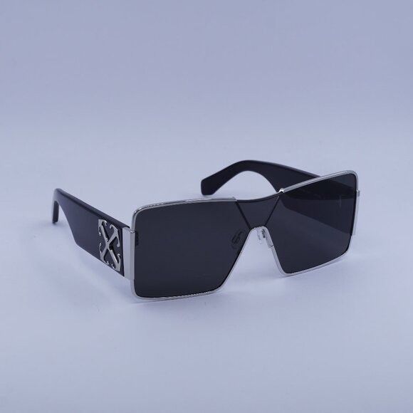 Off-White Off-White ASPEN 7207 Sunglasses Silver/Black Shield Frame Size ONE SIZE - 5 Thumbnail