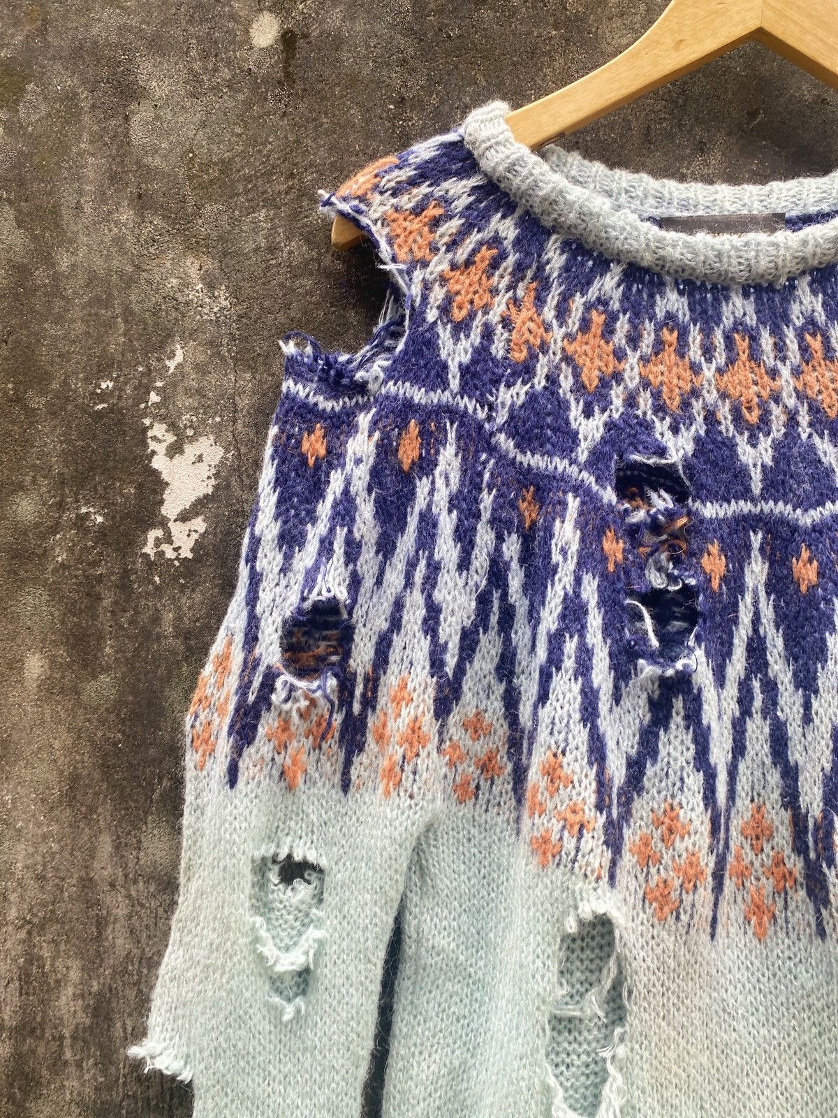 If Six Was Nine × Japanese Brand × Le Grande Bleu (L.G.B.) Js.New York Distressed Grunge Punk Knit numbernine style Size US M / EU 48-50 / 2 - 5 Thumbnail