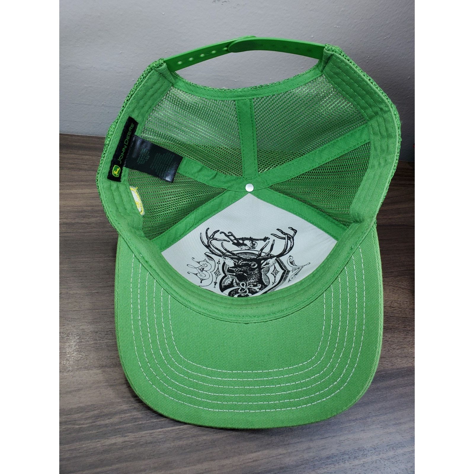 John Deere John Deere Hat Adjustable Snapback Cap Fuzzy Lawn Turf Logo Size ONE SIZE - 10 Thumbnail