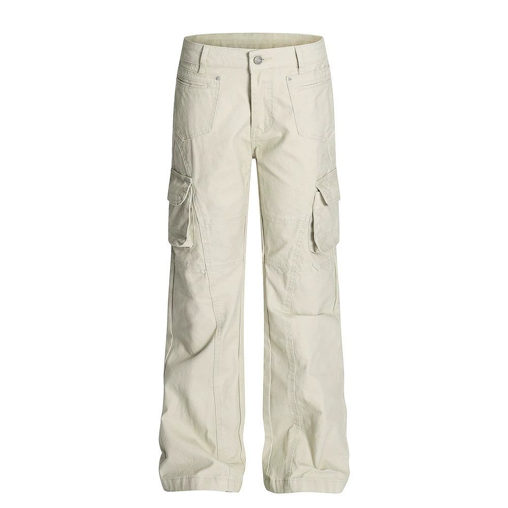 Vintage Men's multi-pocket stitching loose straight cargo trousers Size US 32 / EU 48 - 1 Thumbnail