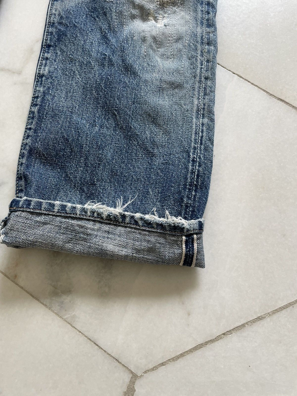 Vintage Vintage Sewing Chop Japanese Brand Selvedge Boro Jeans Size US 28 / EU 44 - 7 Thumbnail