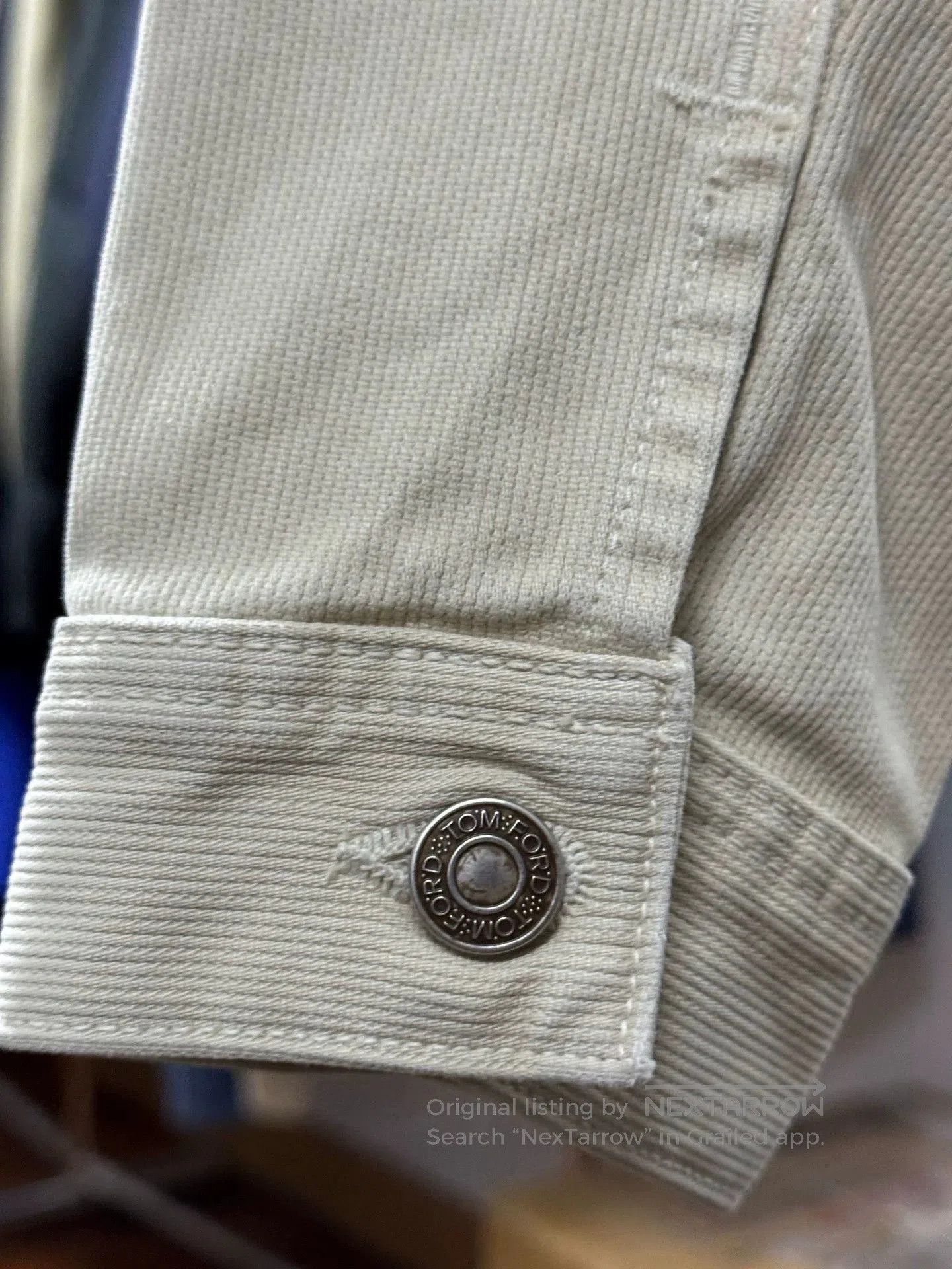 Tom Ford tom ford men's short denim jacket beige. Size US S / EU 44-46 / 1 - 7 Thumbnail