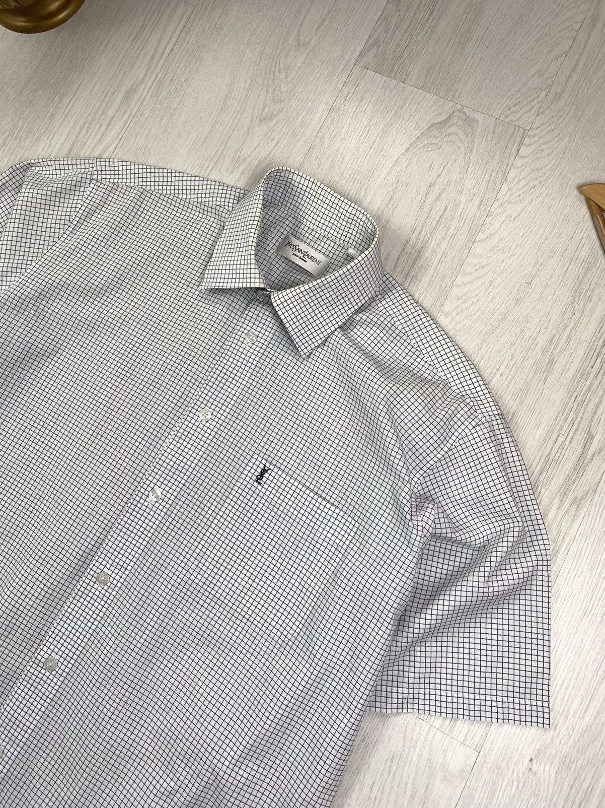 Yves Saint Laurent Yves Saint Laurent Vintage YSL Button Shirt Size L-XL Size US XL / EU 56 / 4 - 3 Thumbnail