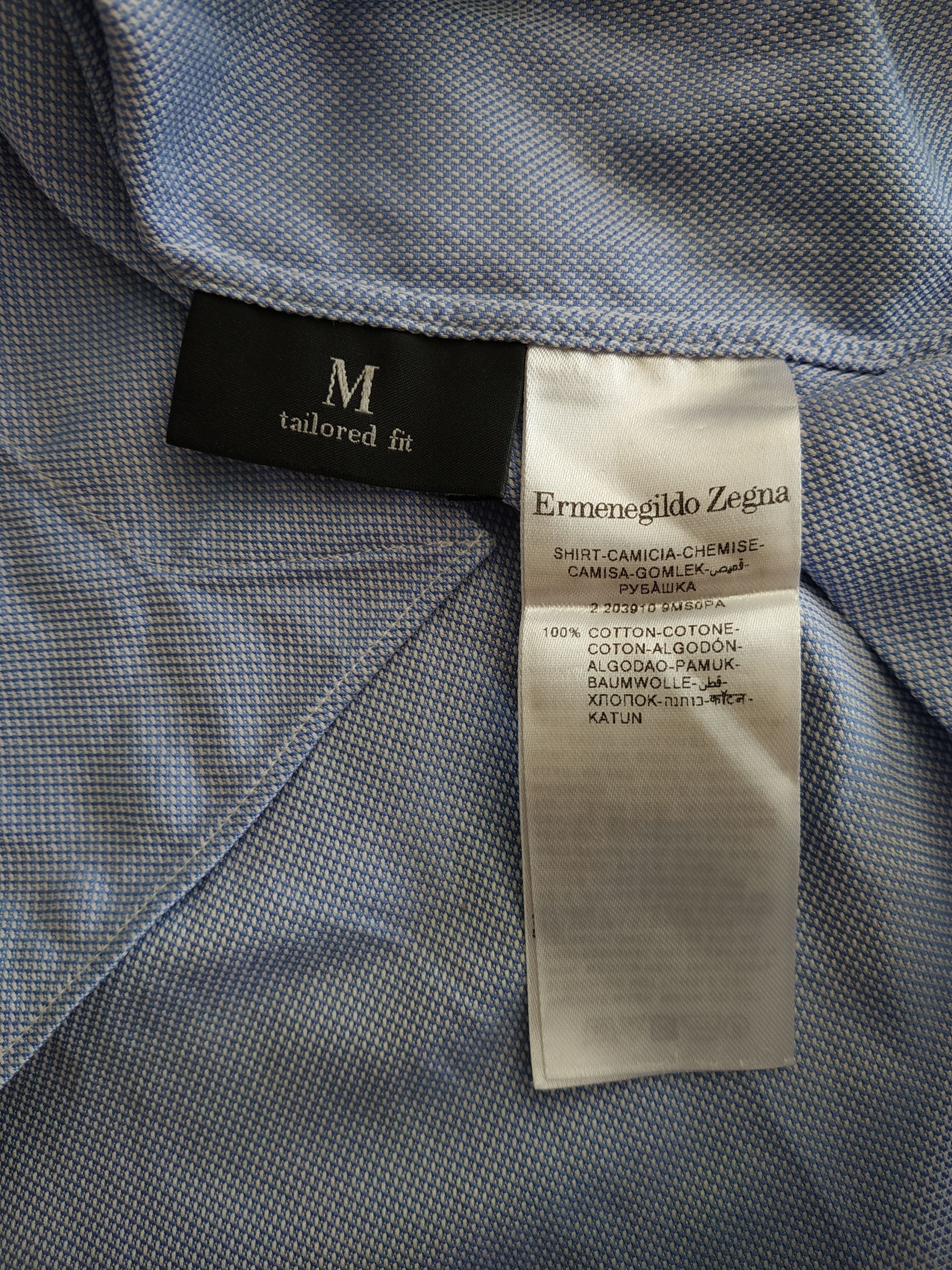 Ermenegildo Zegna ERMENEGILDO ZEGNA Men's Button Up Shirt, MEDIUM (42 Collar) Size US M / EU 48-50 / 2 - 9 Thumbnail