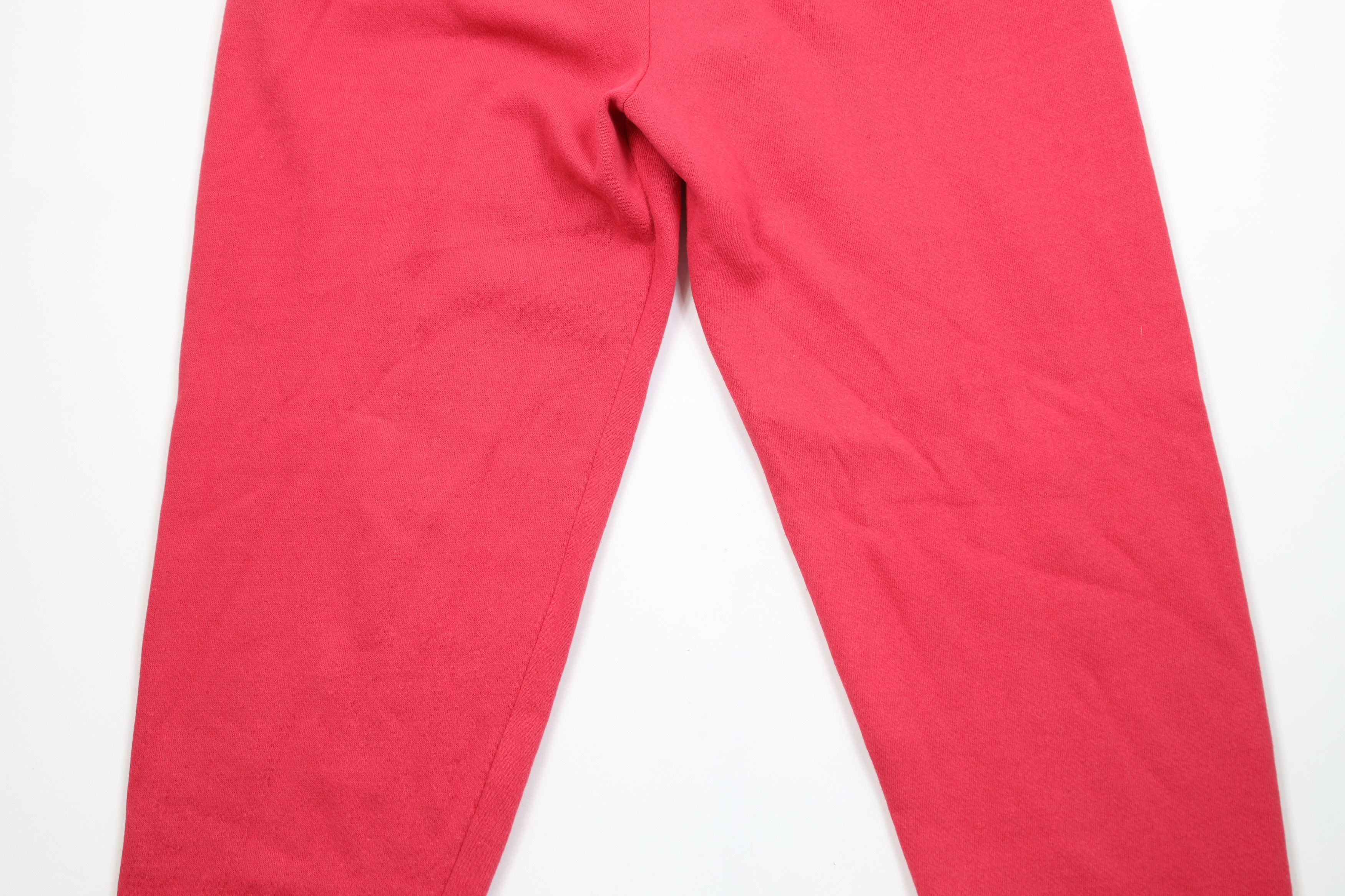Vintage Vintage 90s Streetwear Heavyweight Sweatpants Joggers Pink Size 32" / US 10 / IT 46 - 13 Thumbnail