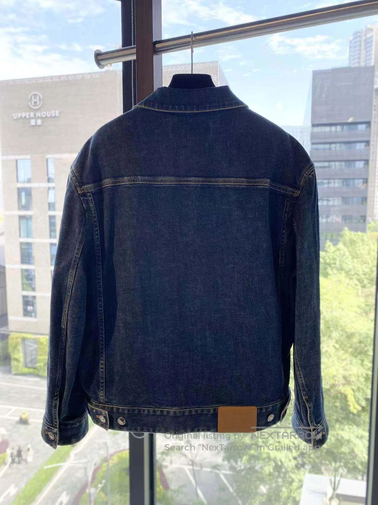 Louis Vuitton Louis Vuitton Alphabet leather brand denim jacket jacket| Size 4XL / US 24-26 - 3 Thumbnail