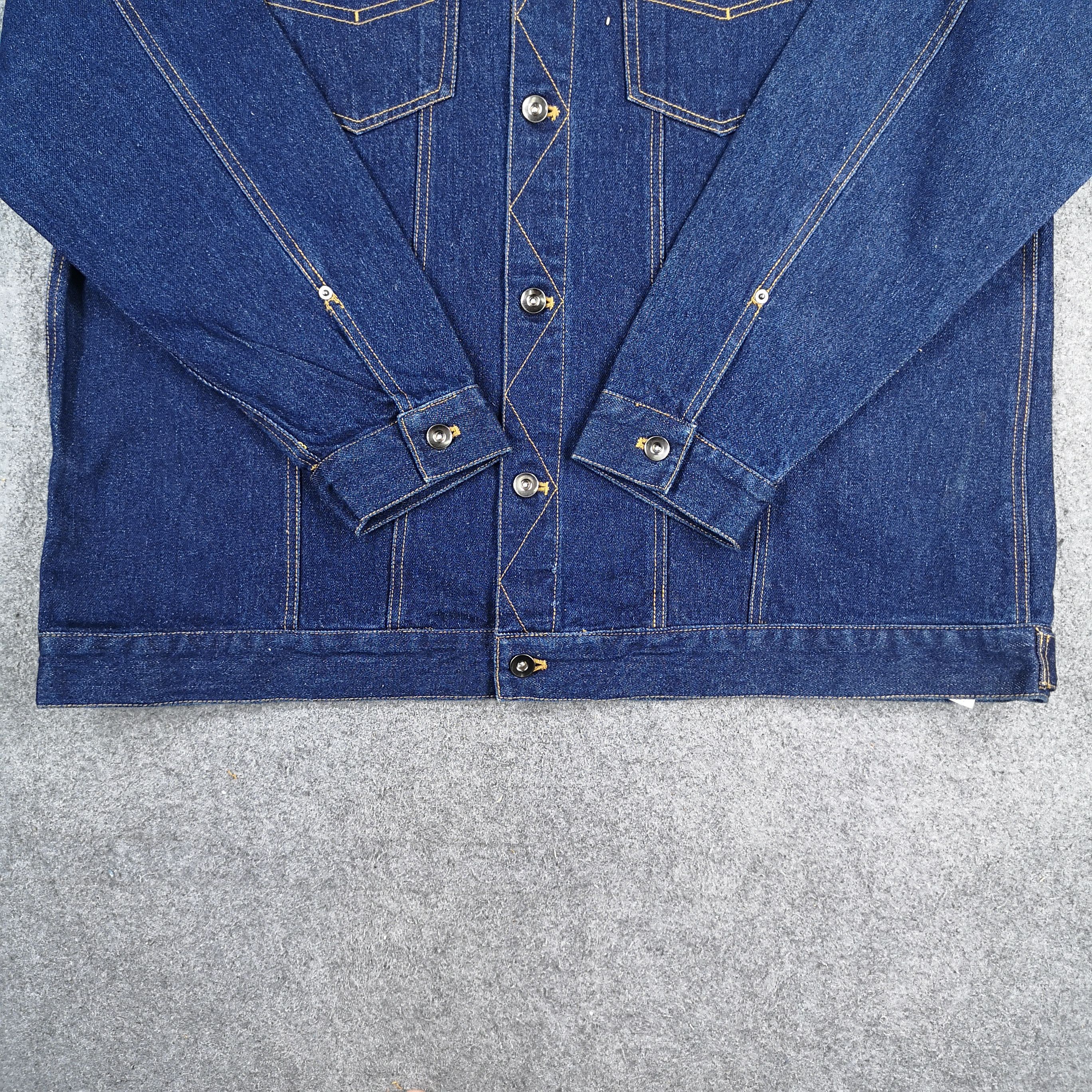 Vintage Tom Jeans Blue Wash Denim Trucker Jacket Size US L / EU 52-54 / 3 - 4 Thumbnail