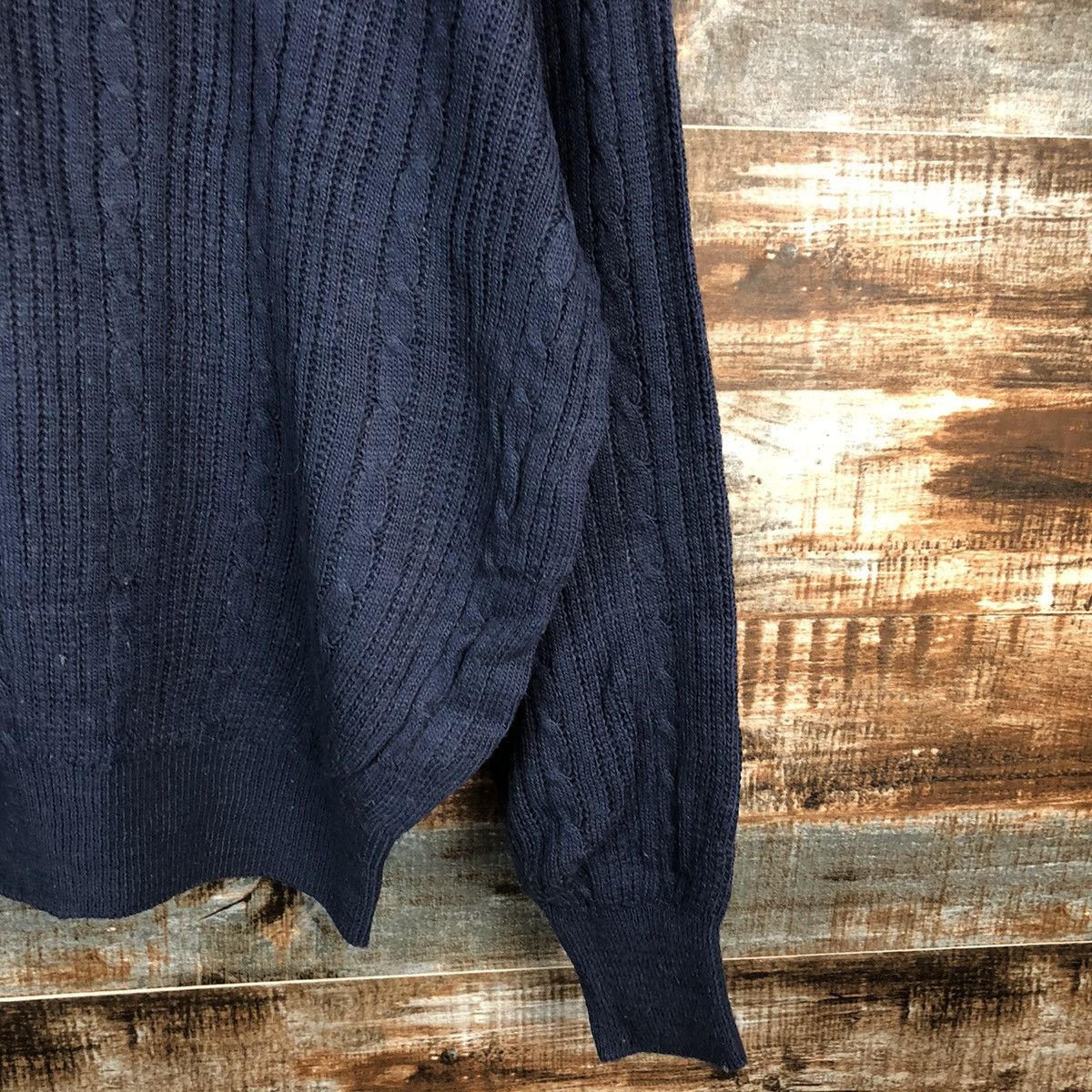 Homespun Knitwear × Japanese Brand Key Point Dark Blue Knitwear #A1827 Size L / US 10 / IT 46 - 8 Thumbnail