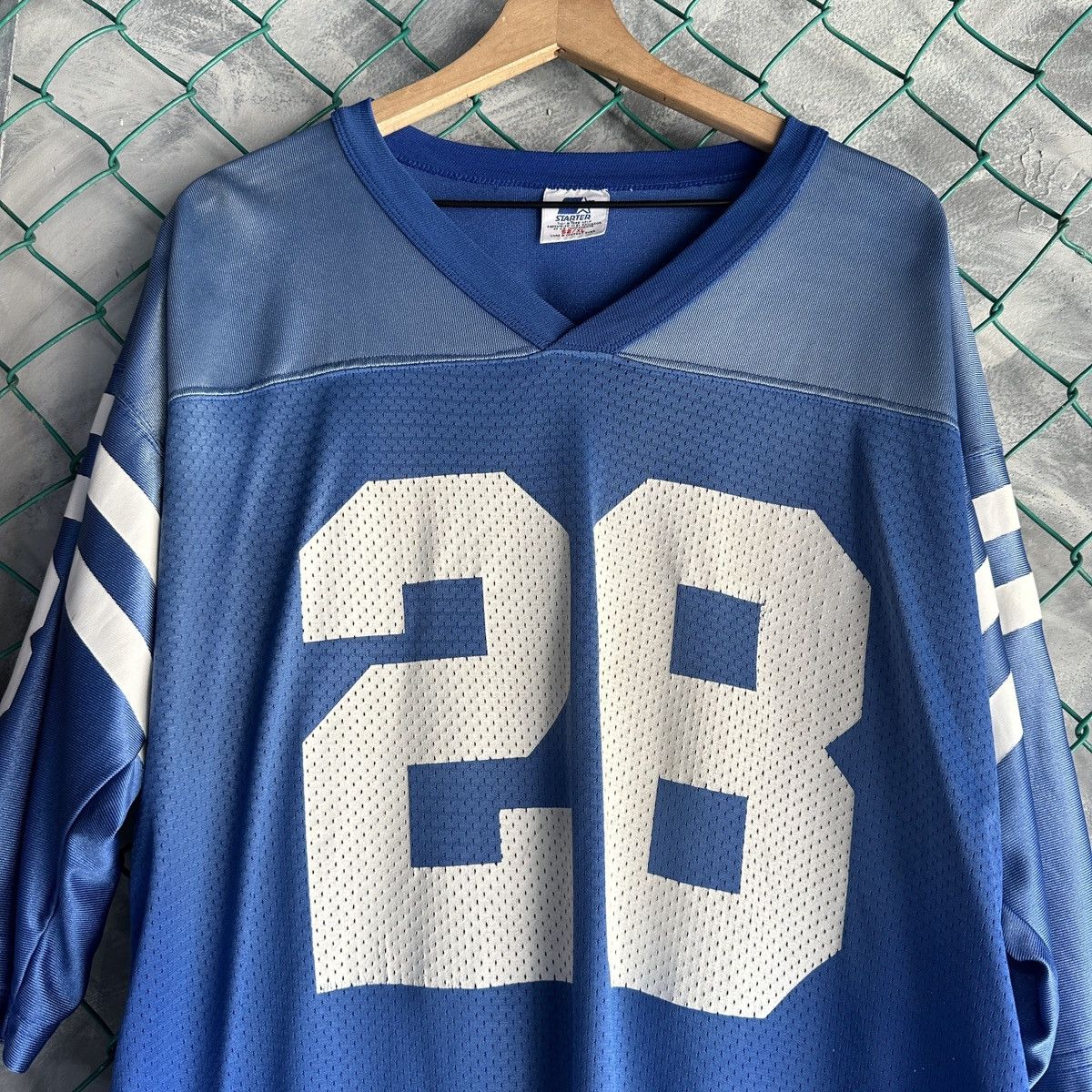 NFL × Vintage Vintage Marshall Faulk #28 Colts NFL Football Jersey Size US XL / EU 56 / 4 - 2 Thumbnail