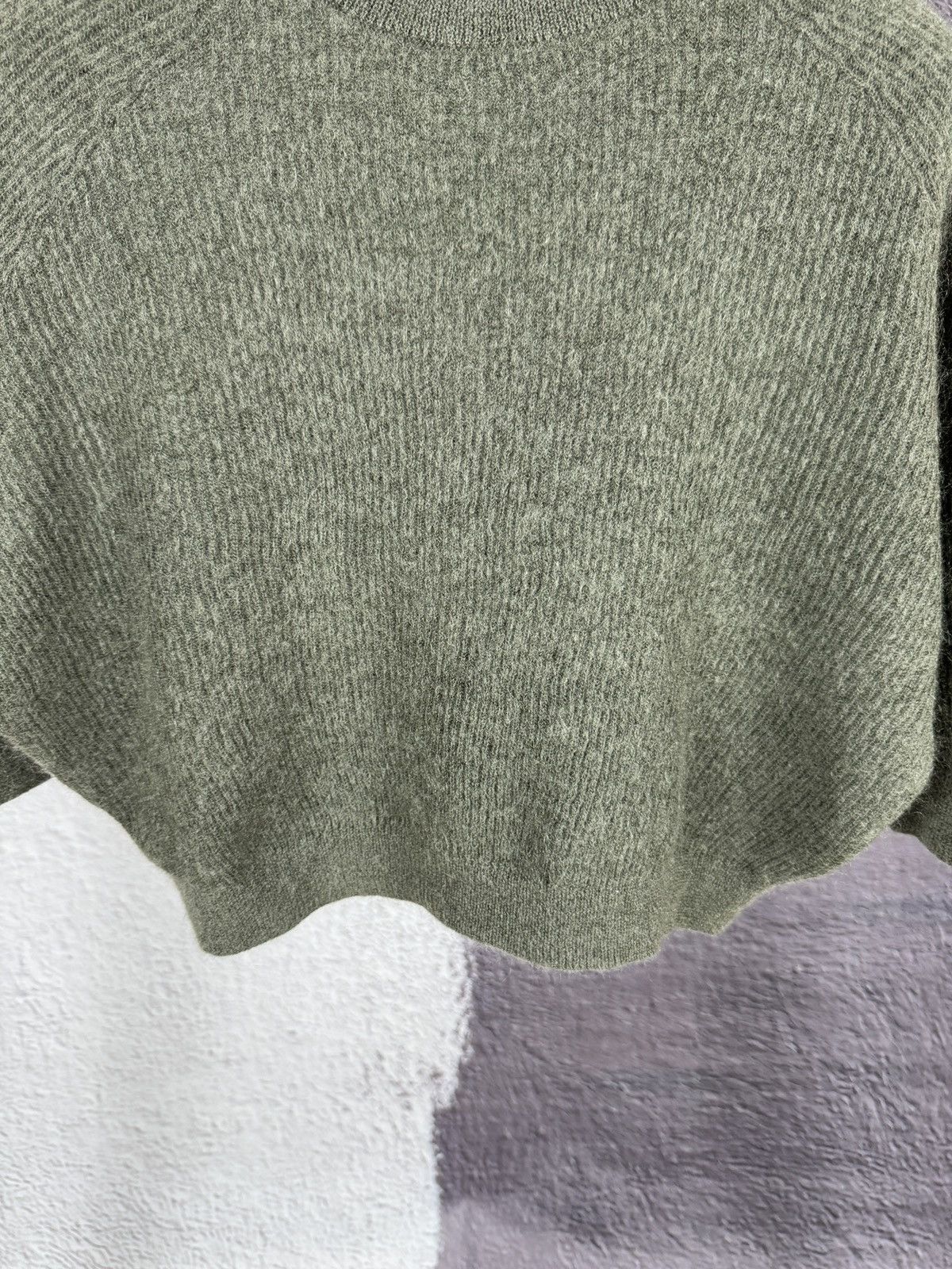 Brunello Cucinelli Brunello Cucinelli mohair wool khaki cropped sweater Size S / US 4 / IT 40 - 4 Thumbnail
