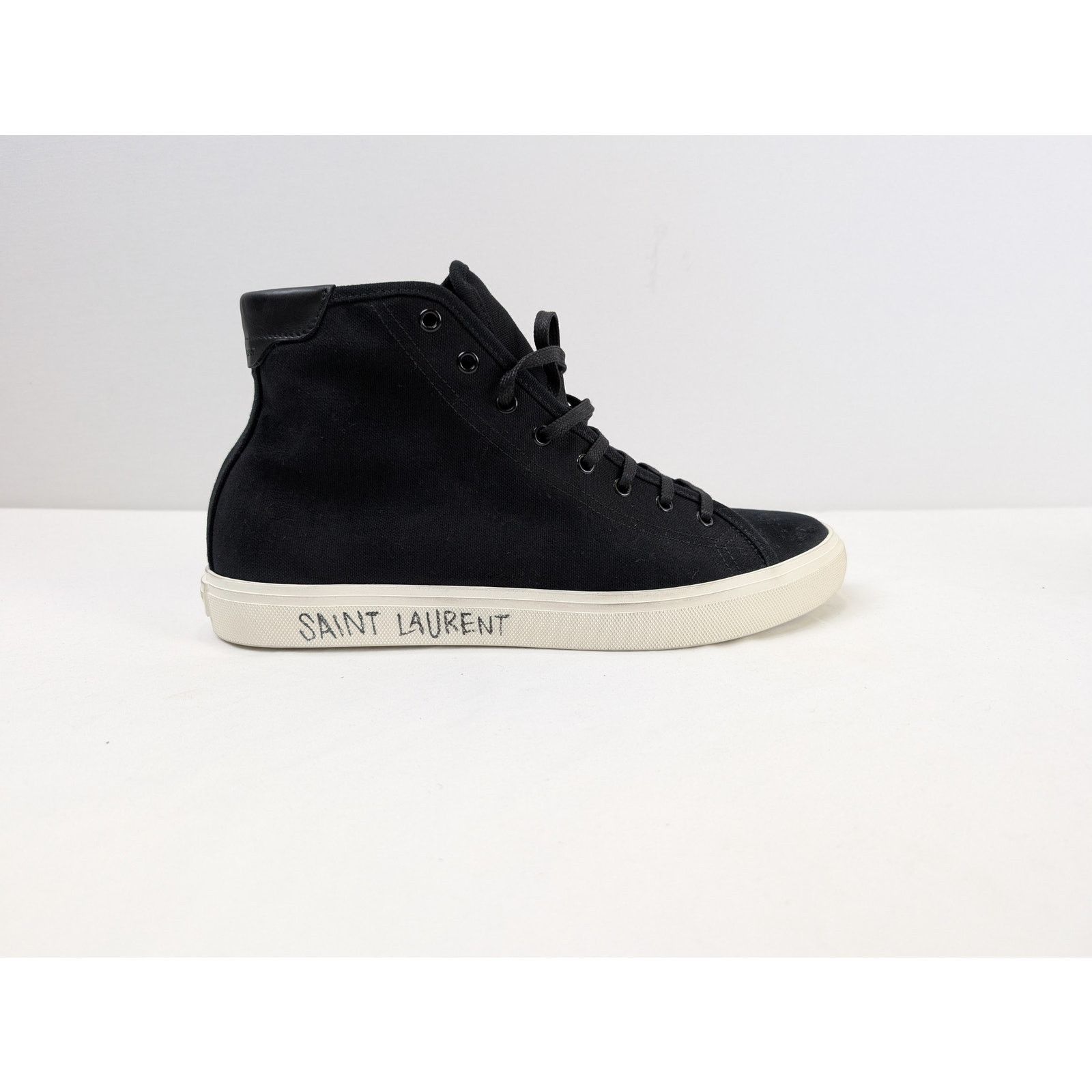 Saint Laurent Paris o1rshd1 High Top Sneakers in Black 44 Size US 11 / EU 44 - 6 Thumbnail
