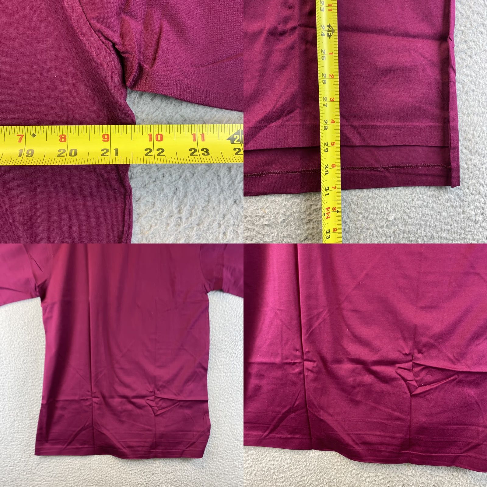 Izod VINTAGE IZOD Polo Shirt Men Short Sleeve Burgundy Medium Men's NWT 81-69 Size US M / EU 48-50 / 2 - 8 Thumbnail