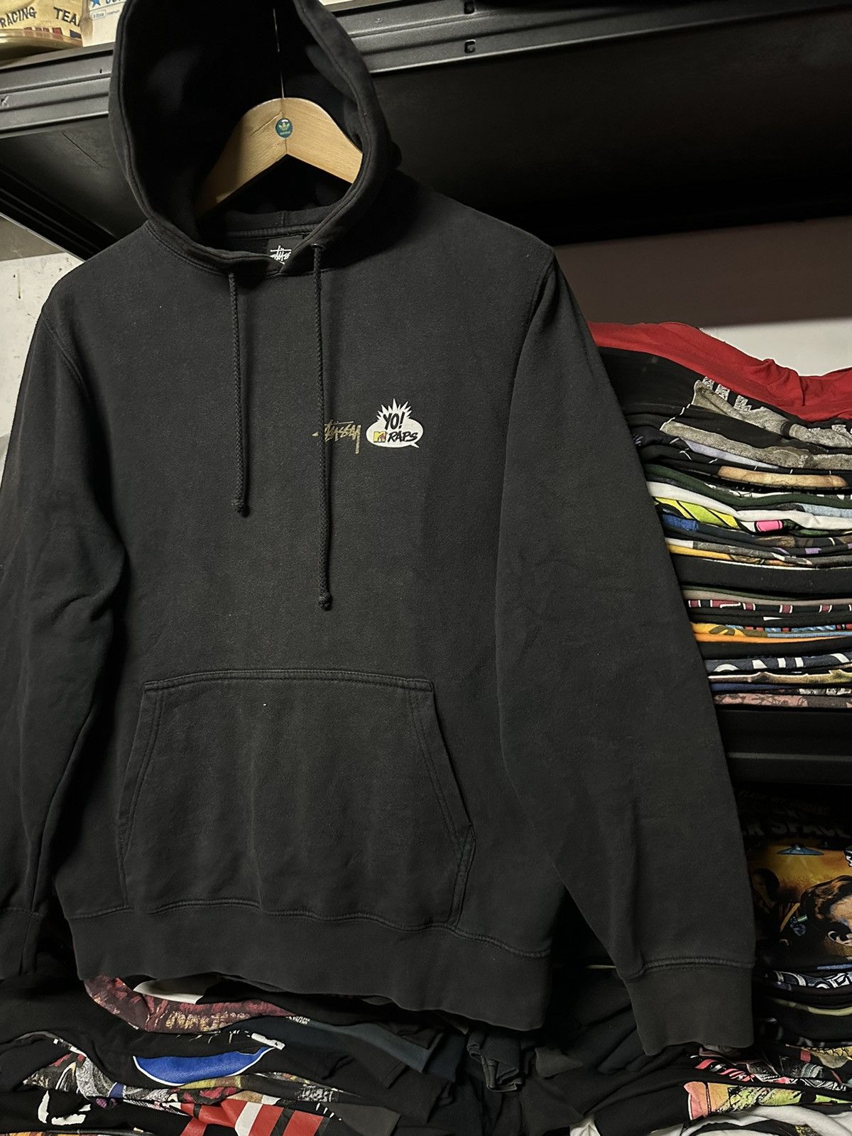 Rap Tees × Stussy × Vintage Rare Vintage Y2k Stussy Eric B And Rakim Hiphop Faded Hoodie Size US M / EU 48-50 / 2 - 12 Thumbnail