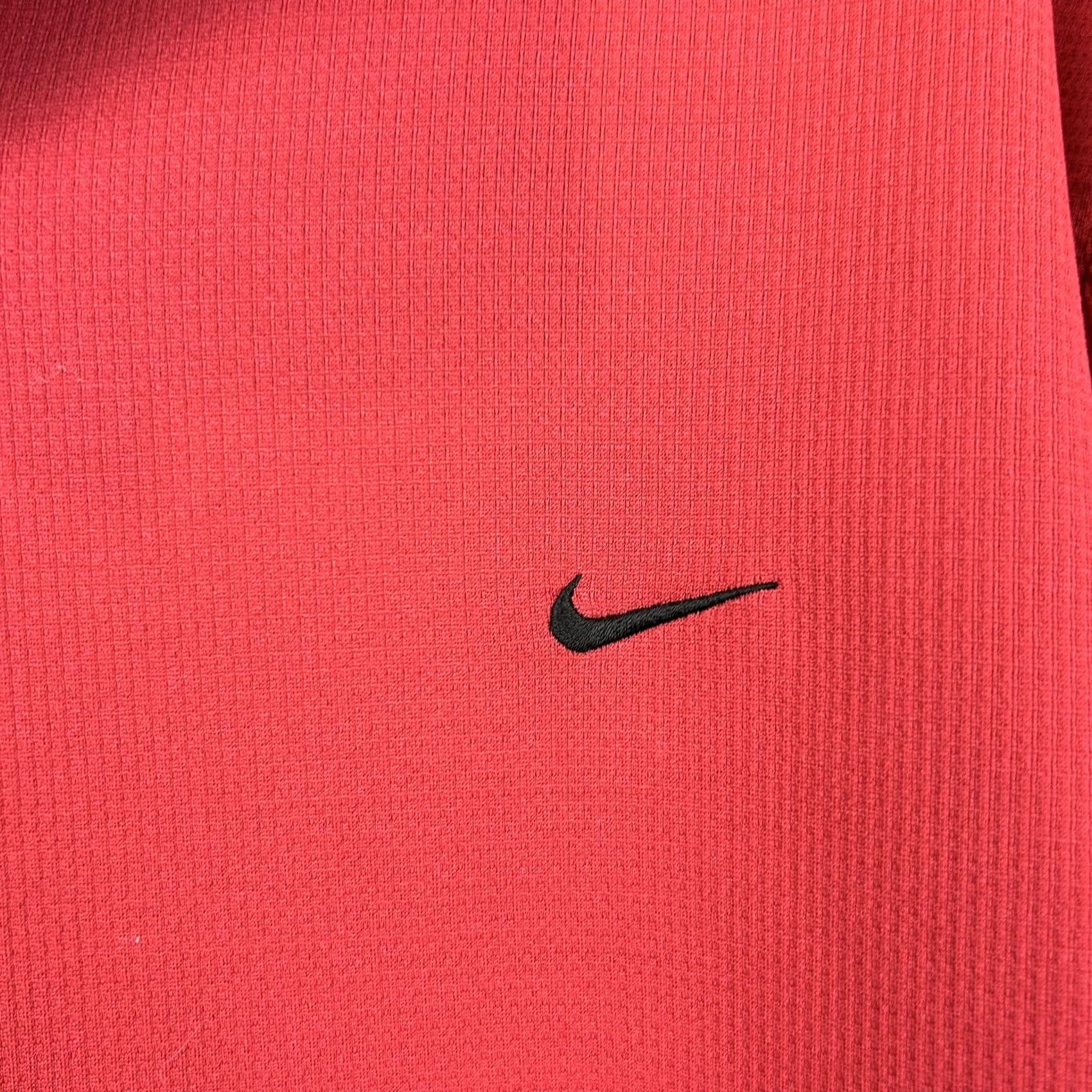 Nike Nike Polo Mens XL Red Black Golf Training Polyester Swoosh Casual Preppy Shirt Size US XL / EU 56 / 4 - 4 Thumbnail