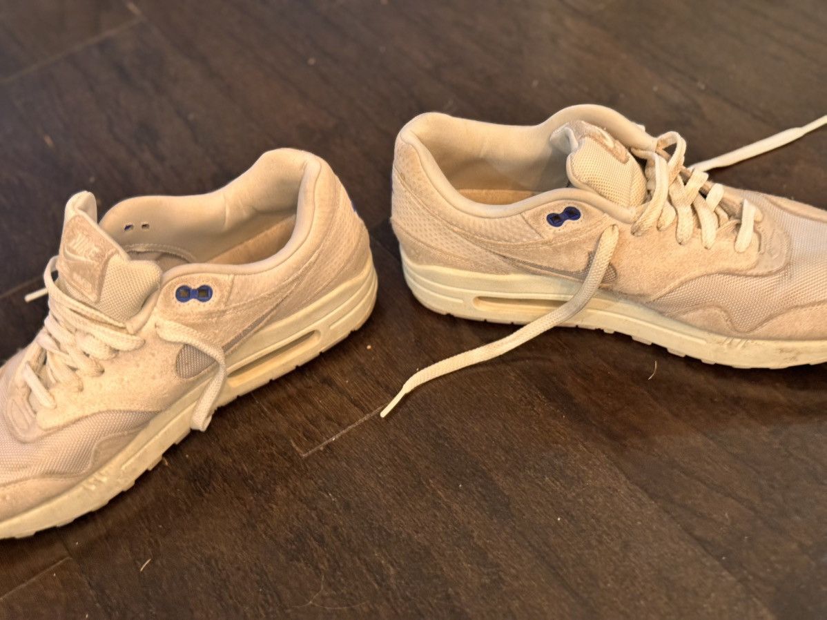 Nike NIKE AIR MAX 1 PURE PLATINUM RACER BLUE Size US 9.5 / EU 42-43 - 6 Thumbnail