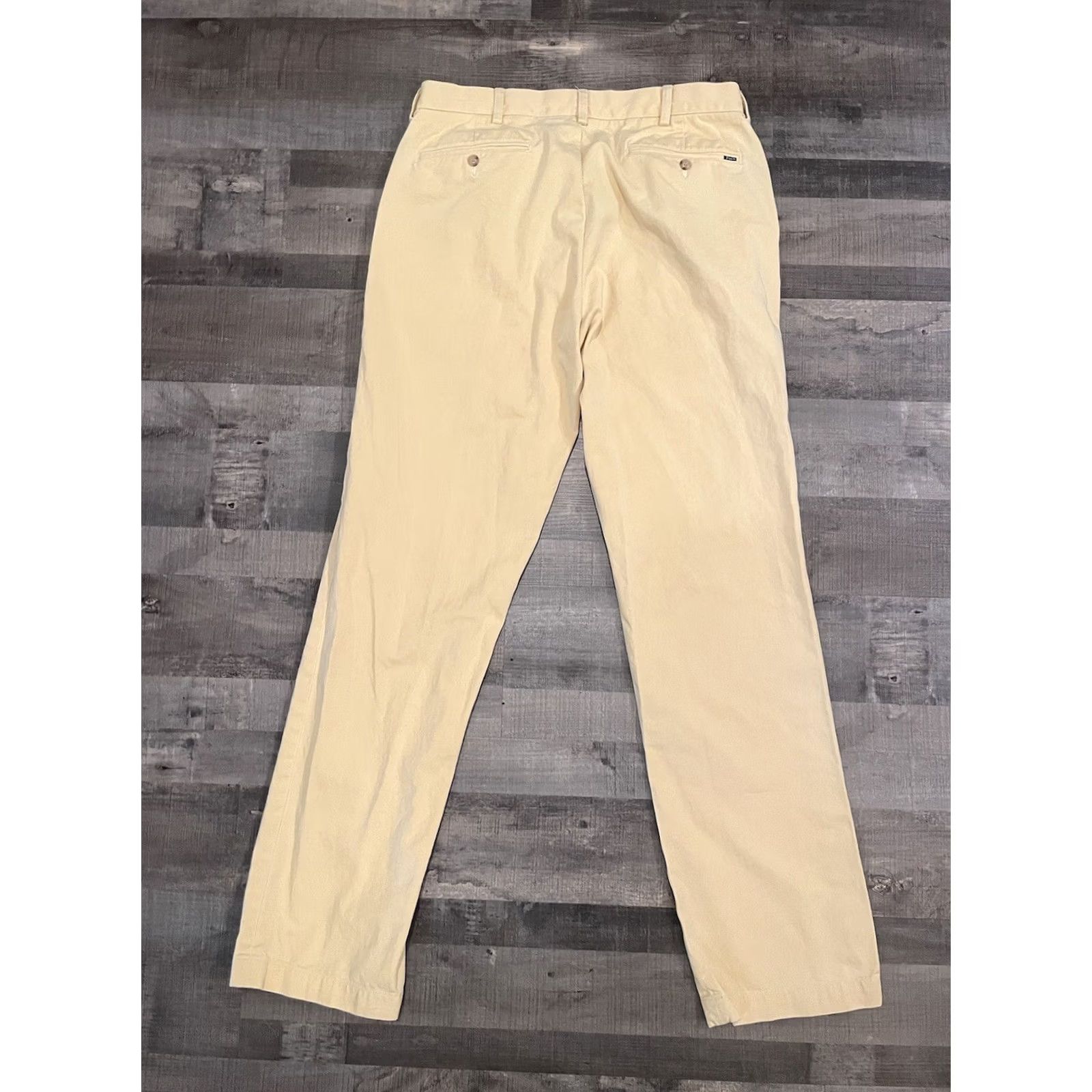 Polo Ralph Lauren Polo Ralph Lauren Pants Mens 34x34 Yellow Classic Fit Distressed Polo Ralph Lauren Andrew Sullivan Chino Straight Front Button Zip Pockets Logo Size US S / EU 44-46 / 1 - 2 Thumbnail