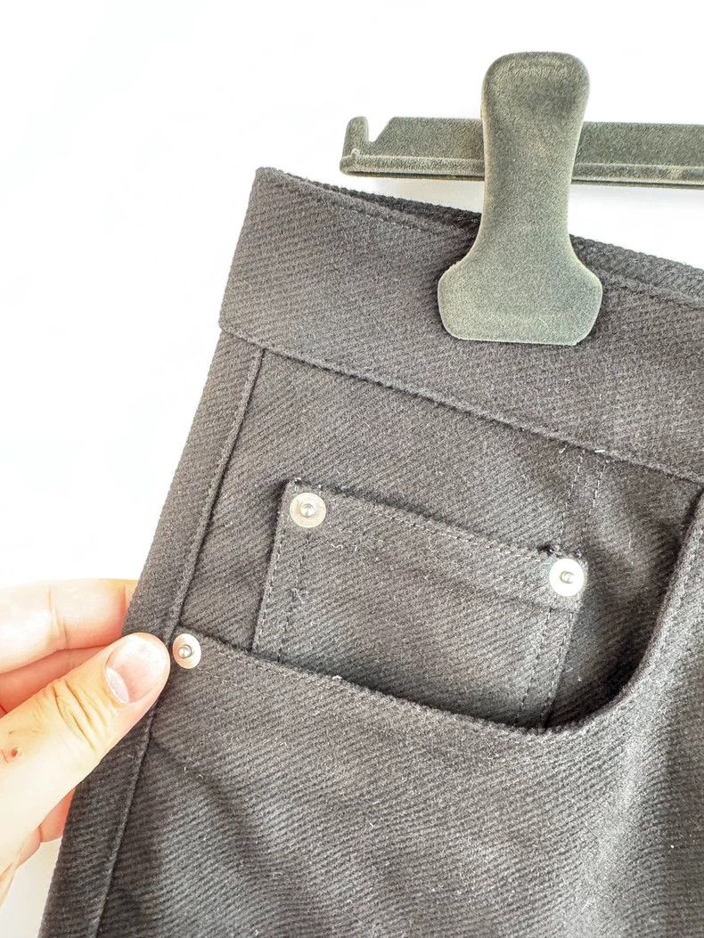 Rick Owens Rick owens Black Wide Leg Jeans Size US 32 / EU 48 - 3 Thumbnail