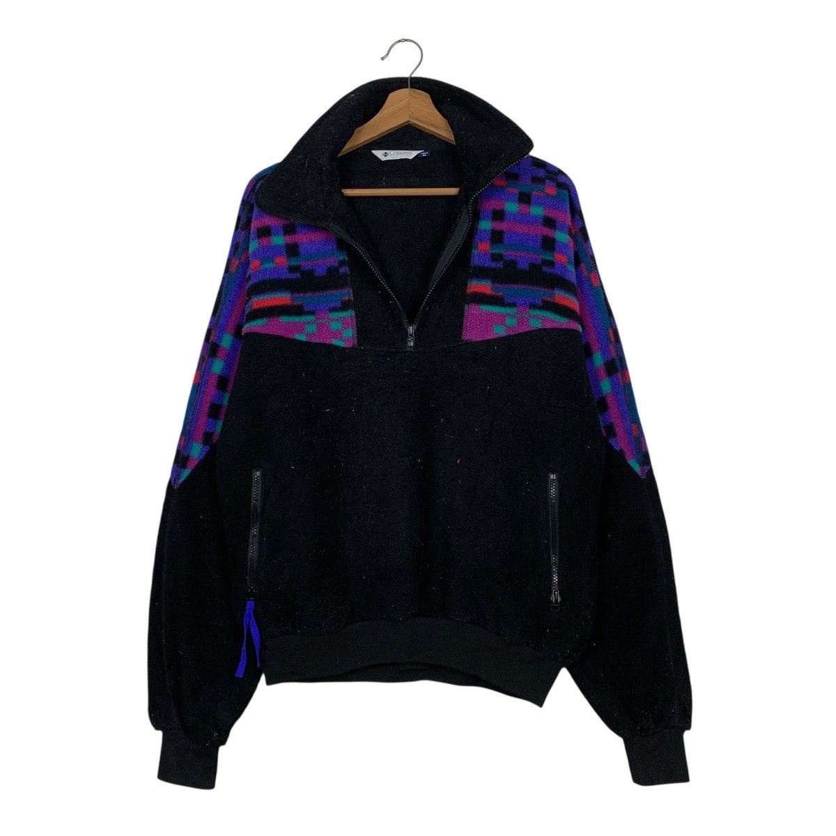 Columbia Vintage 80s Columbia Quarter Zip Fleece Sweater Size US M / EU 48-50 / 2 - 9 Thumbnail