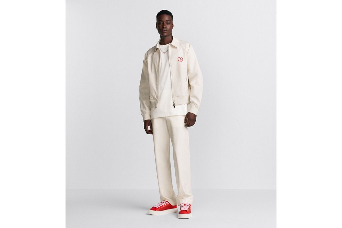 Dior o1bcso1str0226 CD Heart Blouson Jacket in White Size US L / EU 52-54 / 3 - 5 Thumbnail