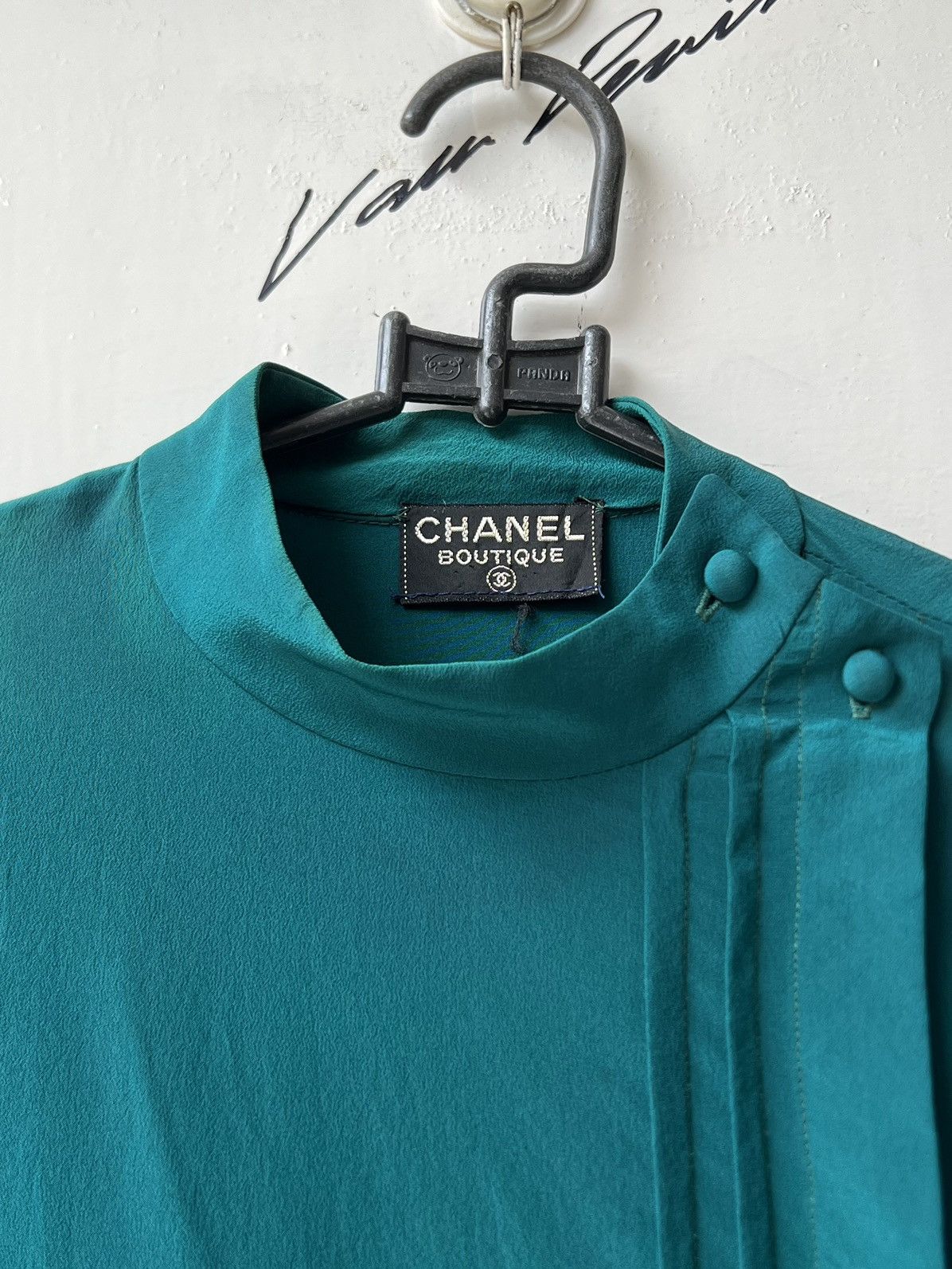 Chanel CHANEL BOUTIQUE Green Blouse Size XS / US 0-2 / IT 36-38 - 13 Thumbnail