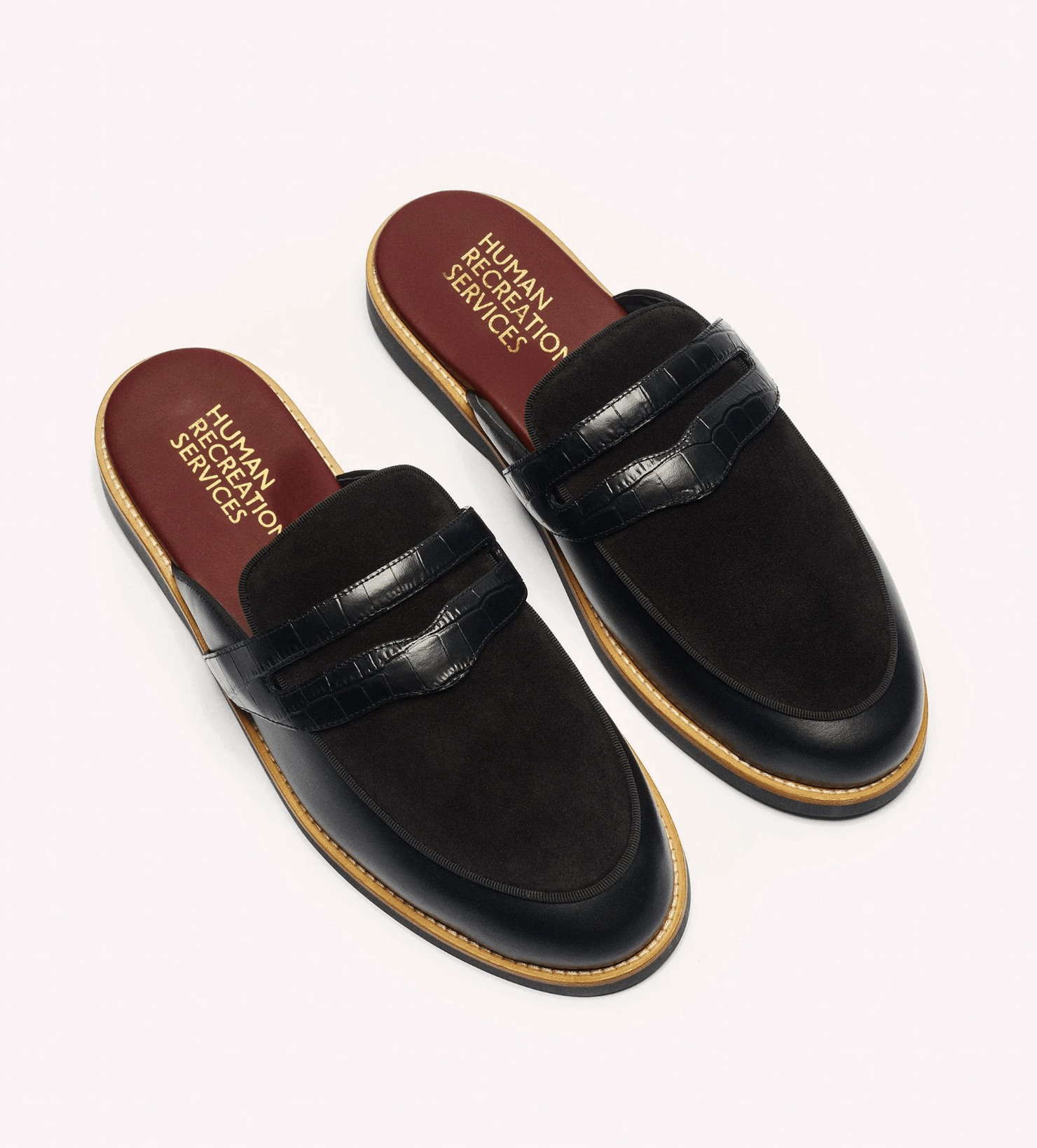 Other Human Recreational Services - Palazzo Black Mules - Size 42 Size US 9.5 / EU 42-43 - 1 Thumbnail