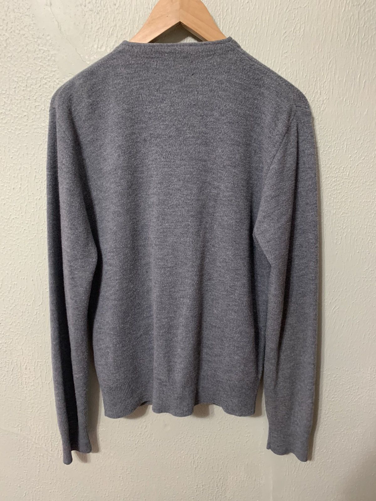 Vintage Vintage Grey Blank Two Pocket Knit Cardigan Size US M / EU 48-50 / 2 - 1 Thumbnail